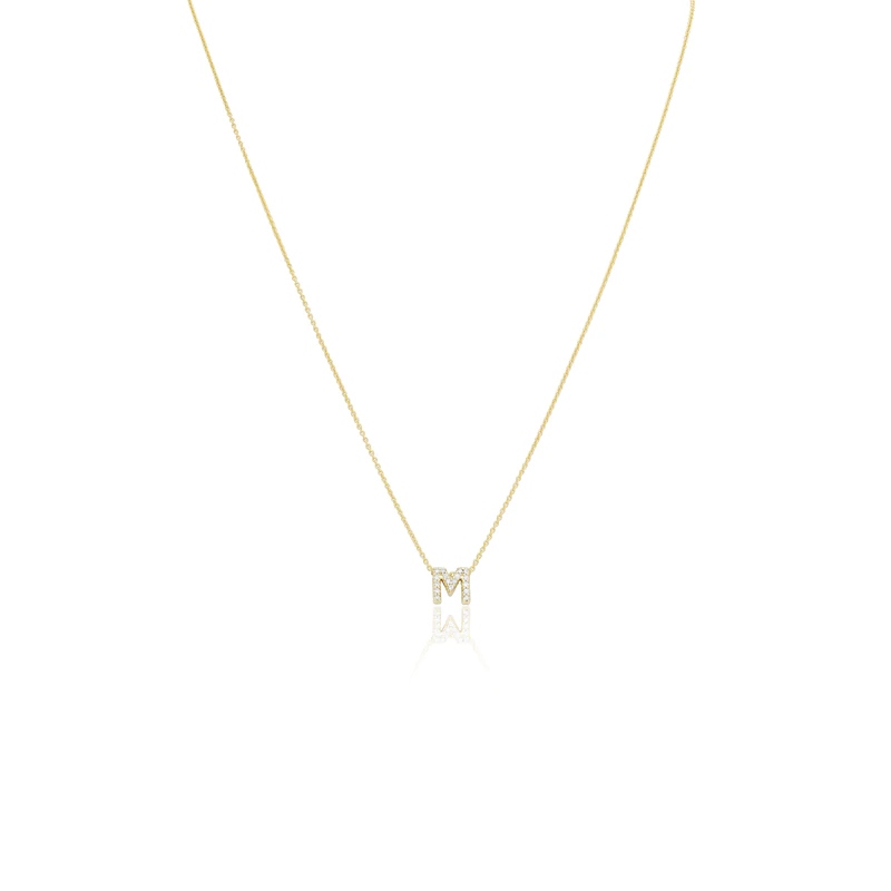 18K Yellow Gold Tiny Treasure Letter 