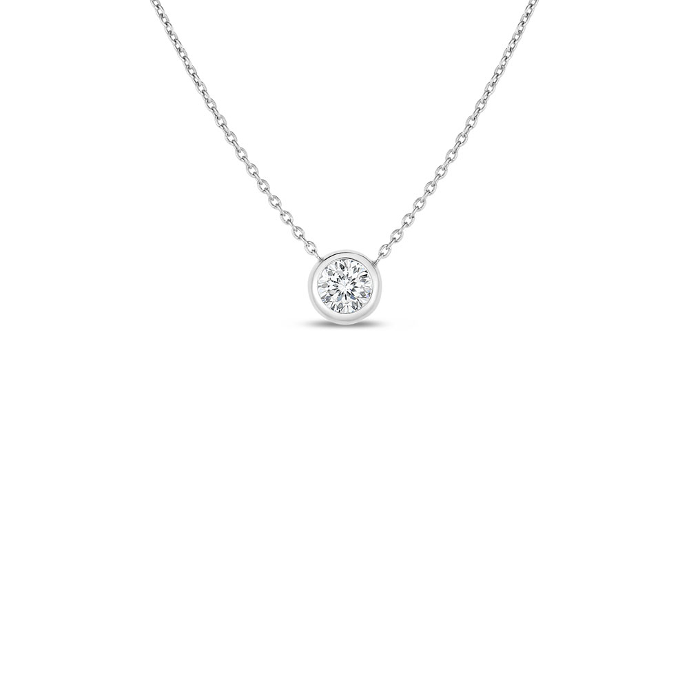 Roberto Coin 18K Yellow Gold Diamond Station Necklace, 16