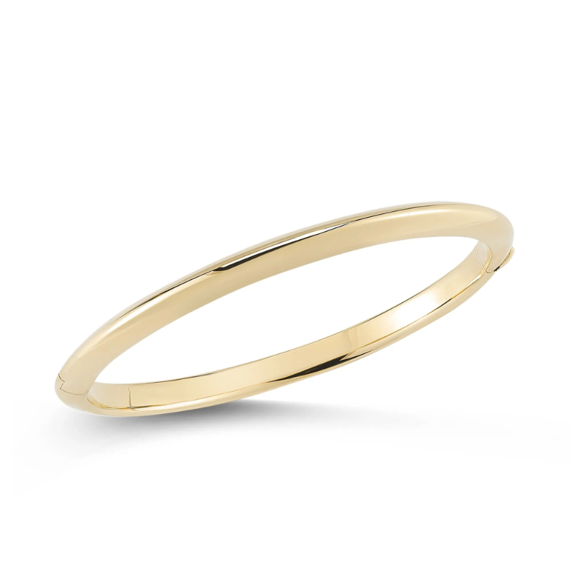 Roberto Coin 18K Designer Gold Knifed Edge Bangle