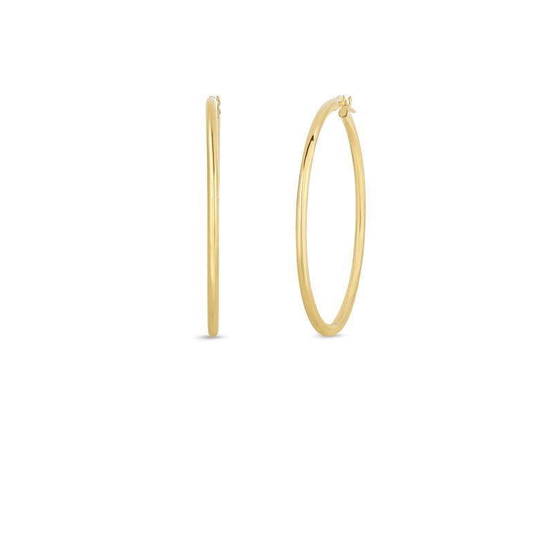 Roberto Coin 18Kt Gold Large Hoop Earrings