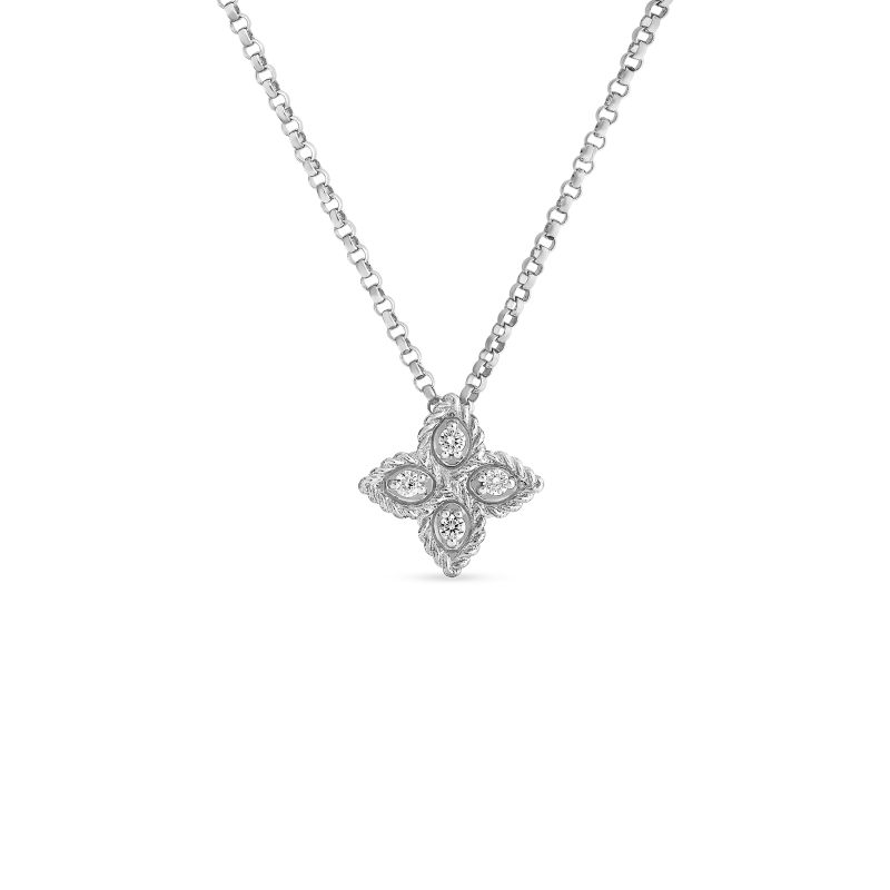 Roberto Coin 18Kt Gold Small Pendant With Diamonds