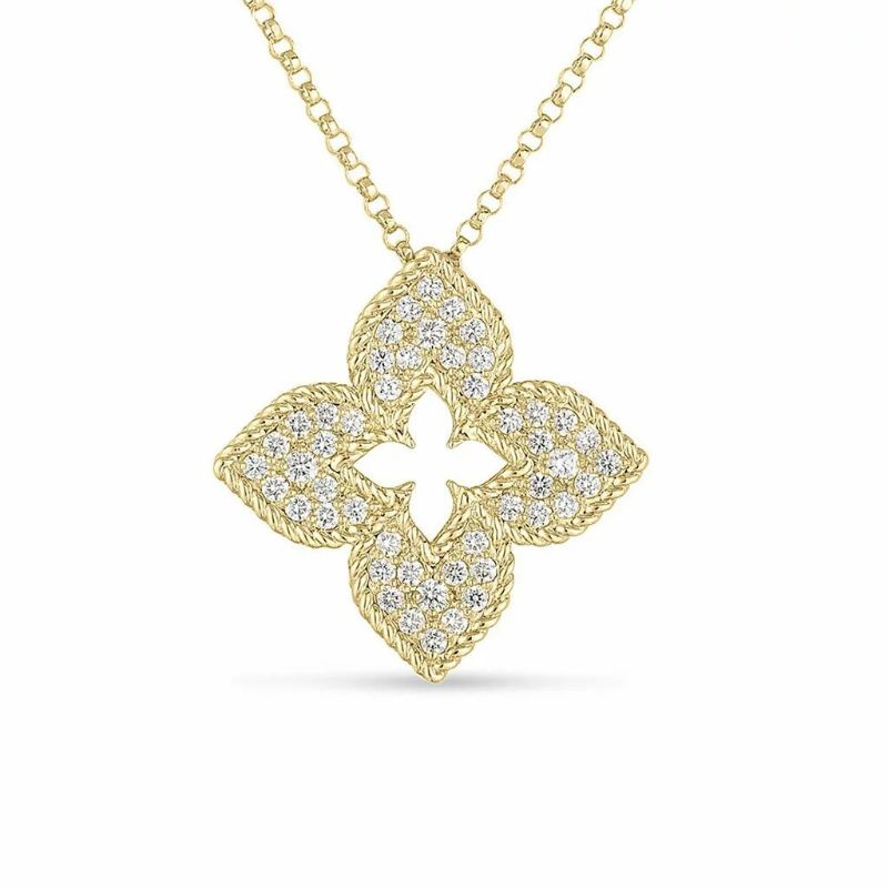 Roberto Coin 18K Gold Venetian Princess Diamond Necklace