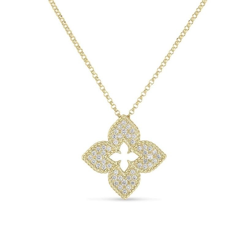 Roberto Coin 18K Gold Venetian Princess Diamond Necklace