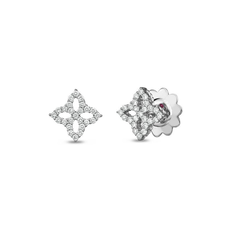 Princess Flower Collection Small Diamond Earrings