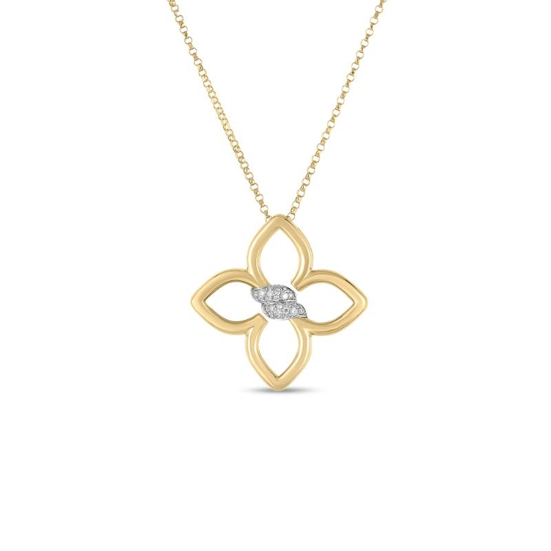 18K Yellow/White Gold Cialoma Small Necklace With Diamond