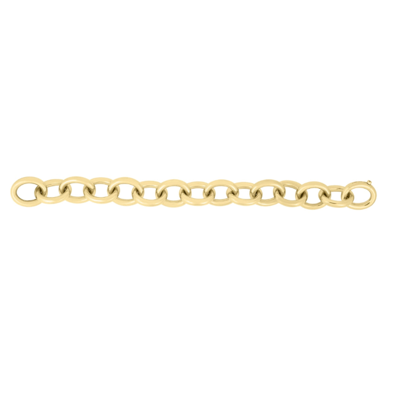 Roberto Coin 18K Yellow Gold Bold Round Link Bracelet