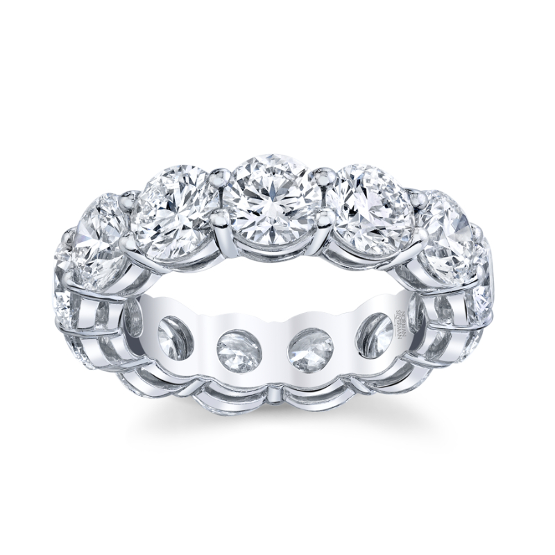 7.24 Carat Platinum Eternity Band