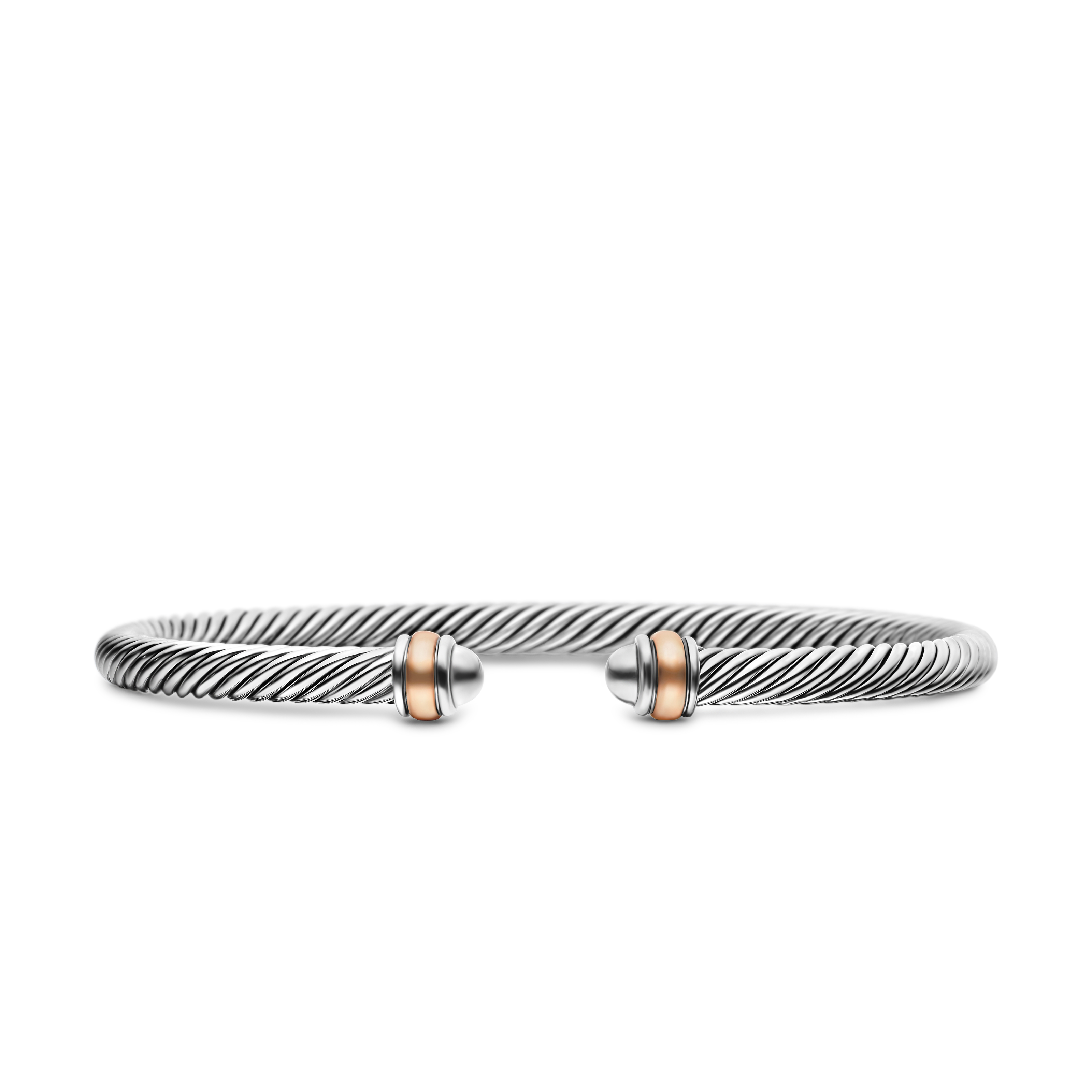 Cable Classics Bracelet in Sterling Silver with 18K Rose Gold