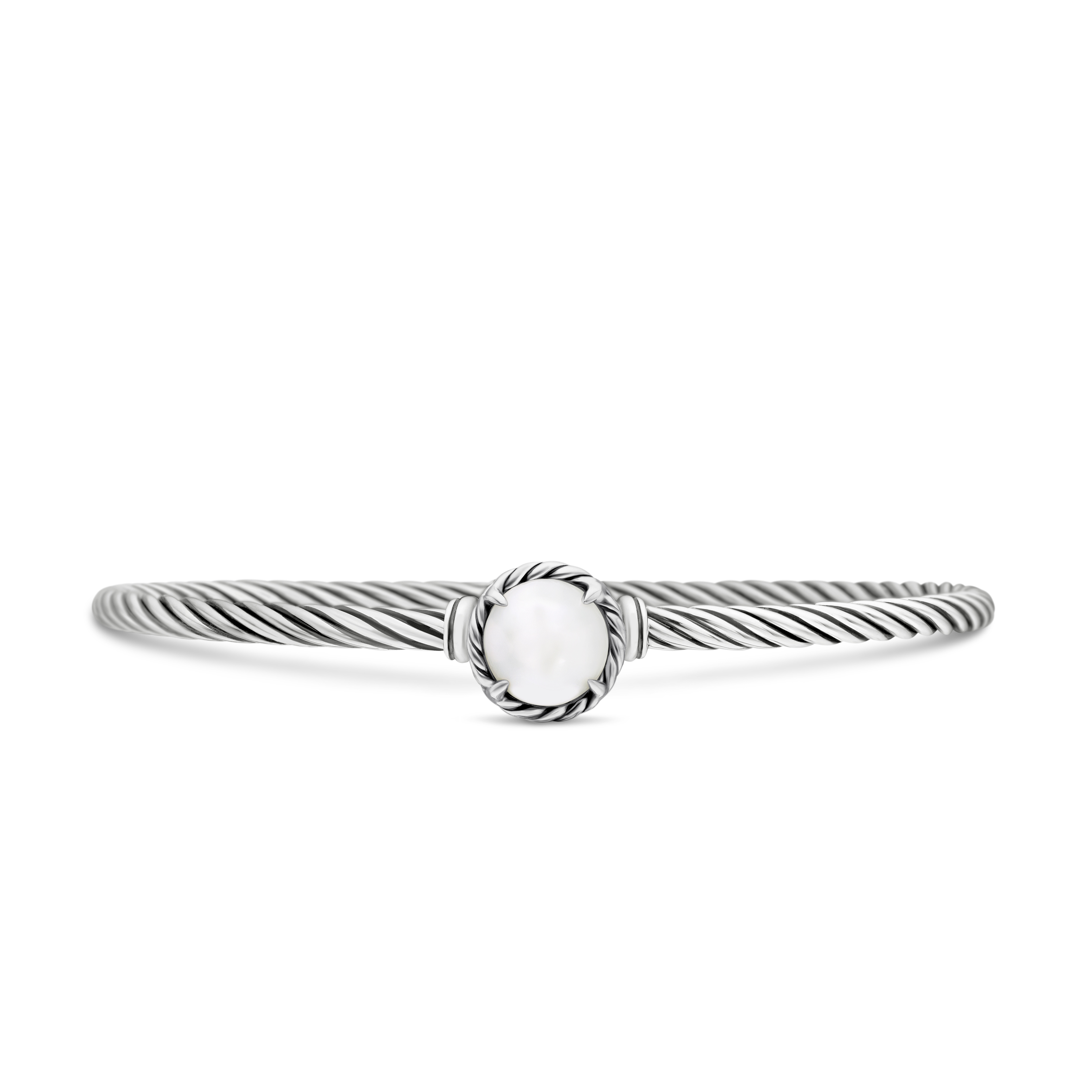 Petite Chatelaine® Bracelet in Sterling Silver with Pearl, 3mm