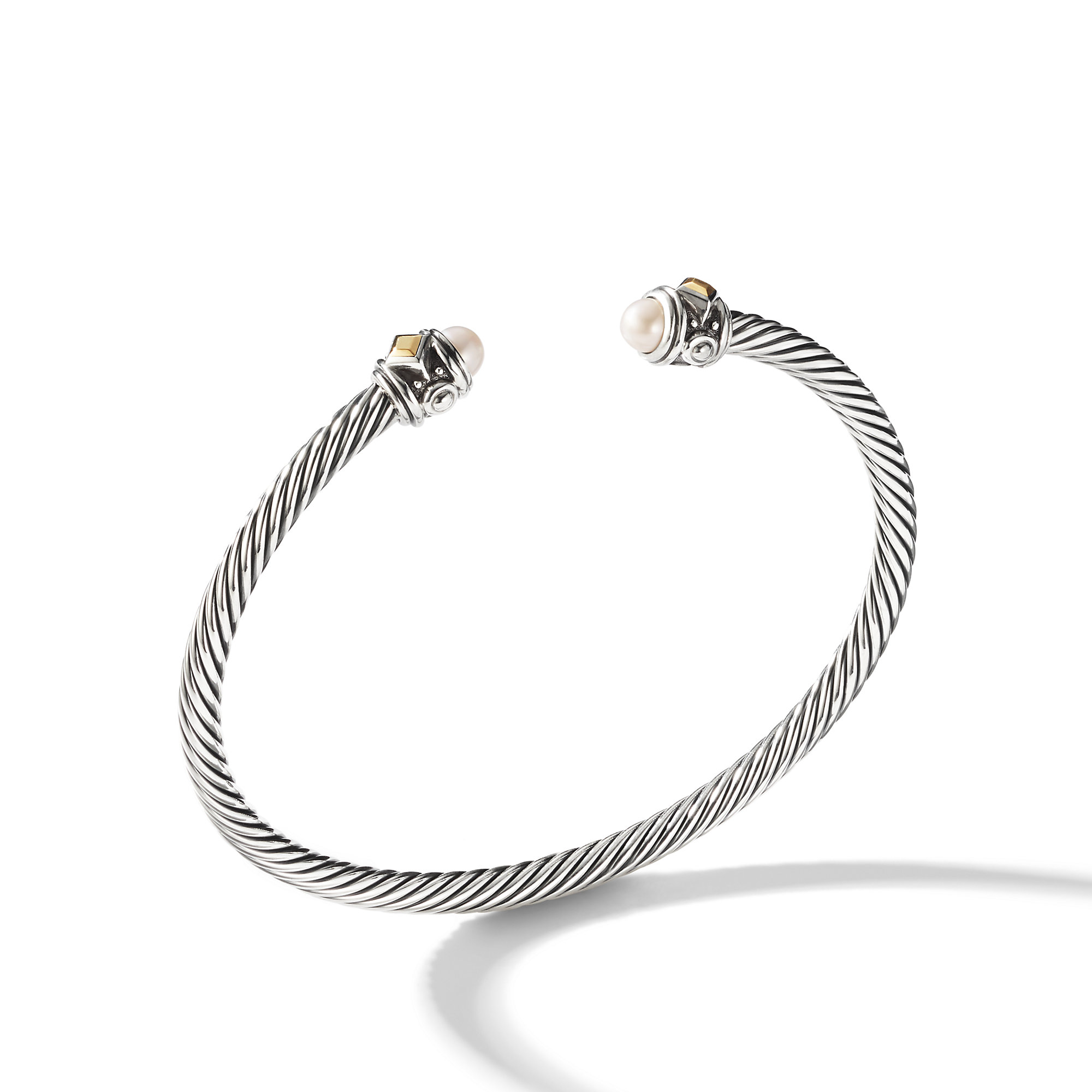 Renaissance Bracelet in Sterling Silver with Pearls and 18K Yellow Gold
