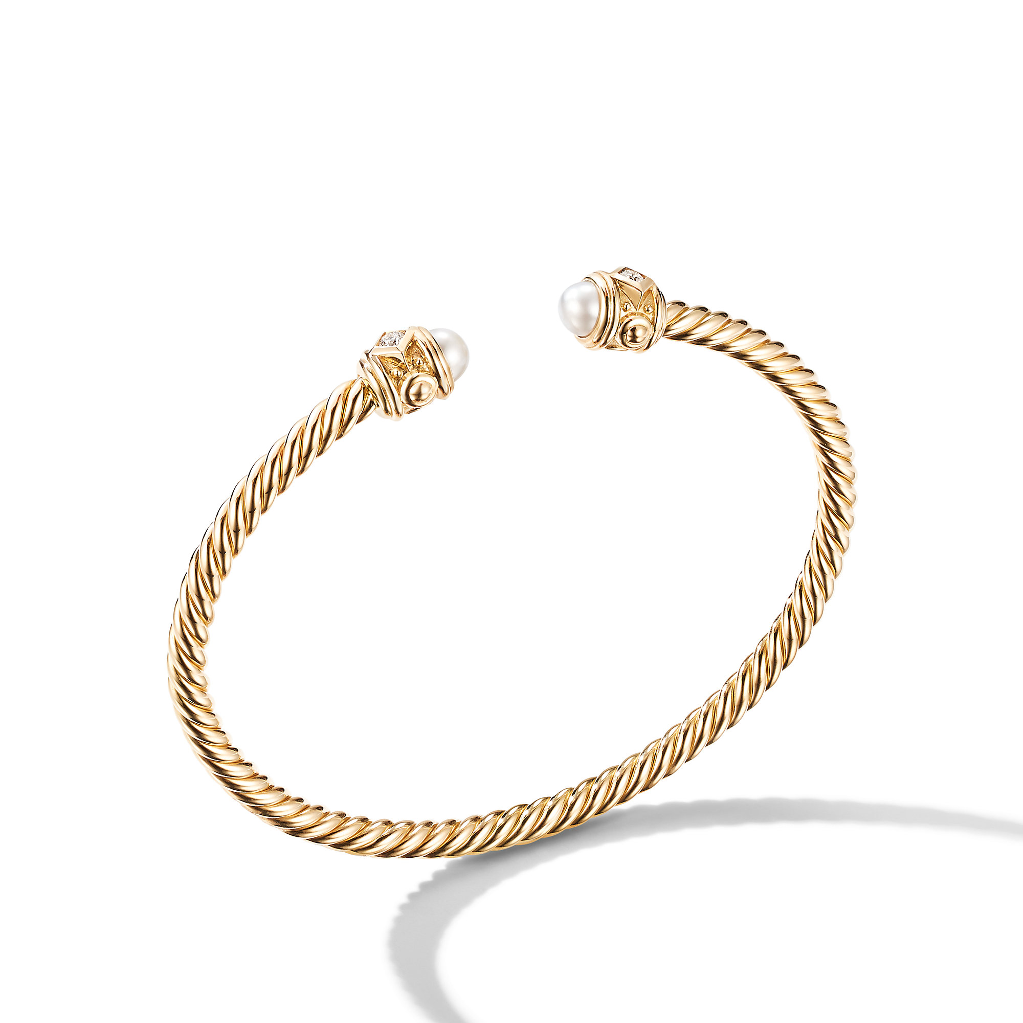 Renaissance Bracelet in 18K Yellow Gold with Pearls and Diamonds