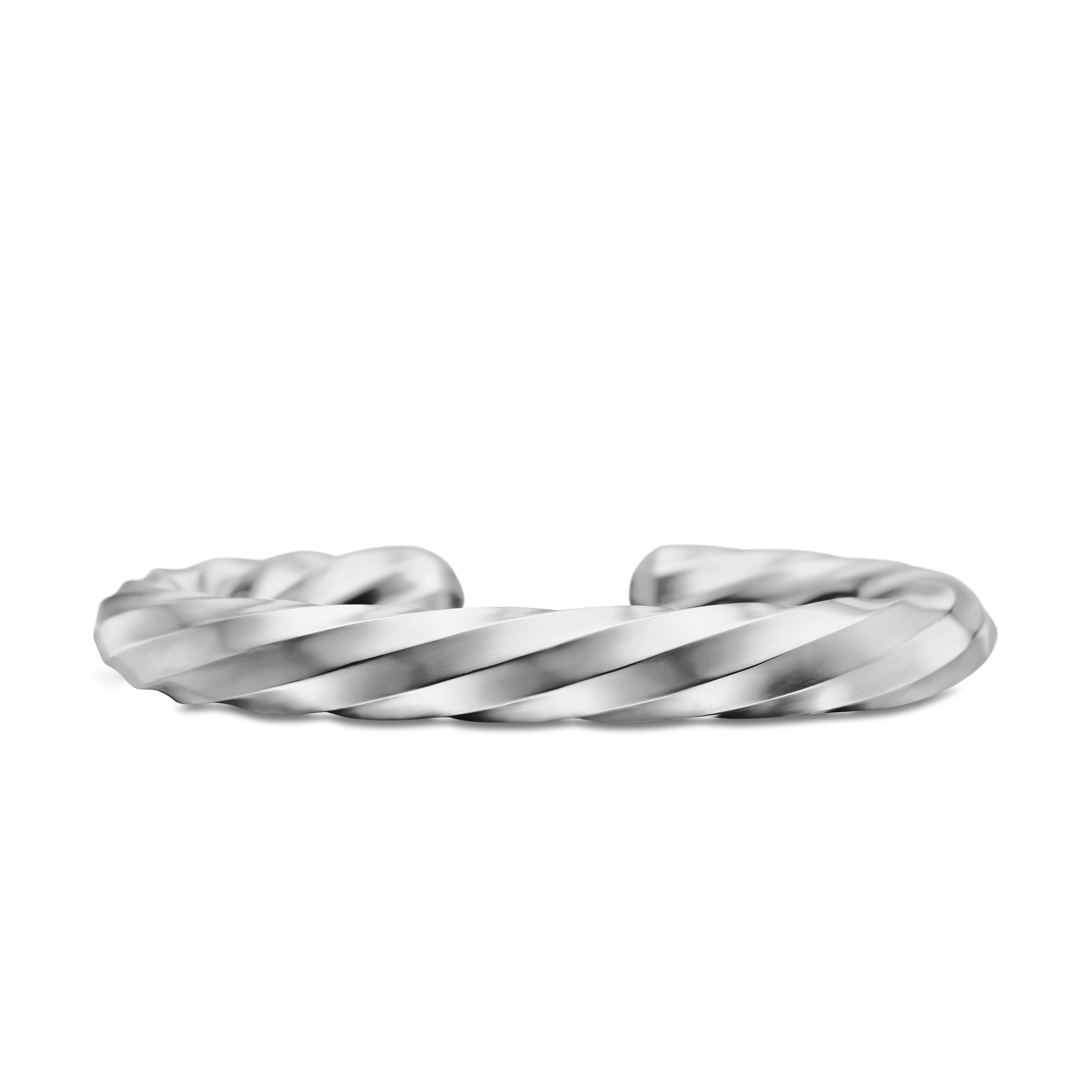 Cable Edge® Cuff Bracelet in Sterling Silver, 9mm