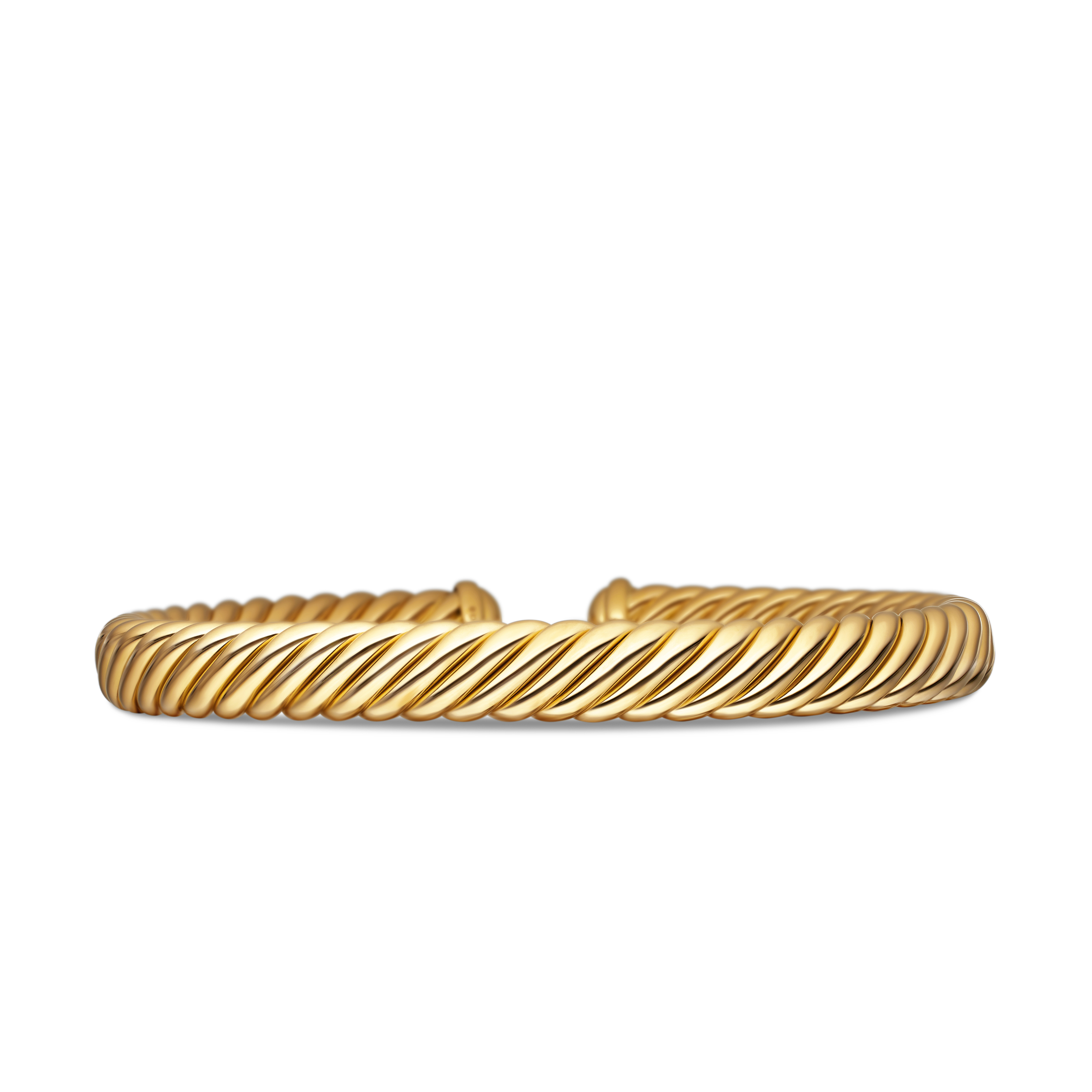 Modern Oval Cablespira® Bracelet in 18K Yellow Gold, 7mm