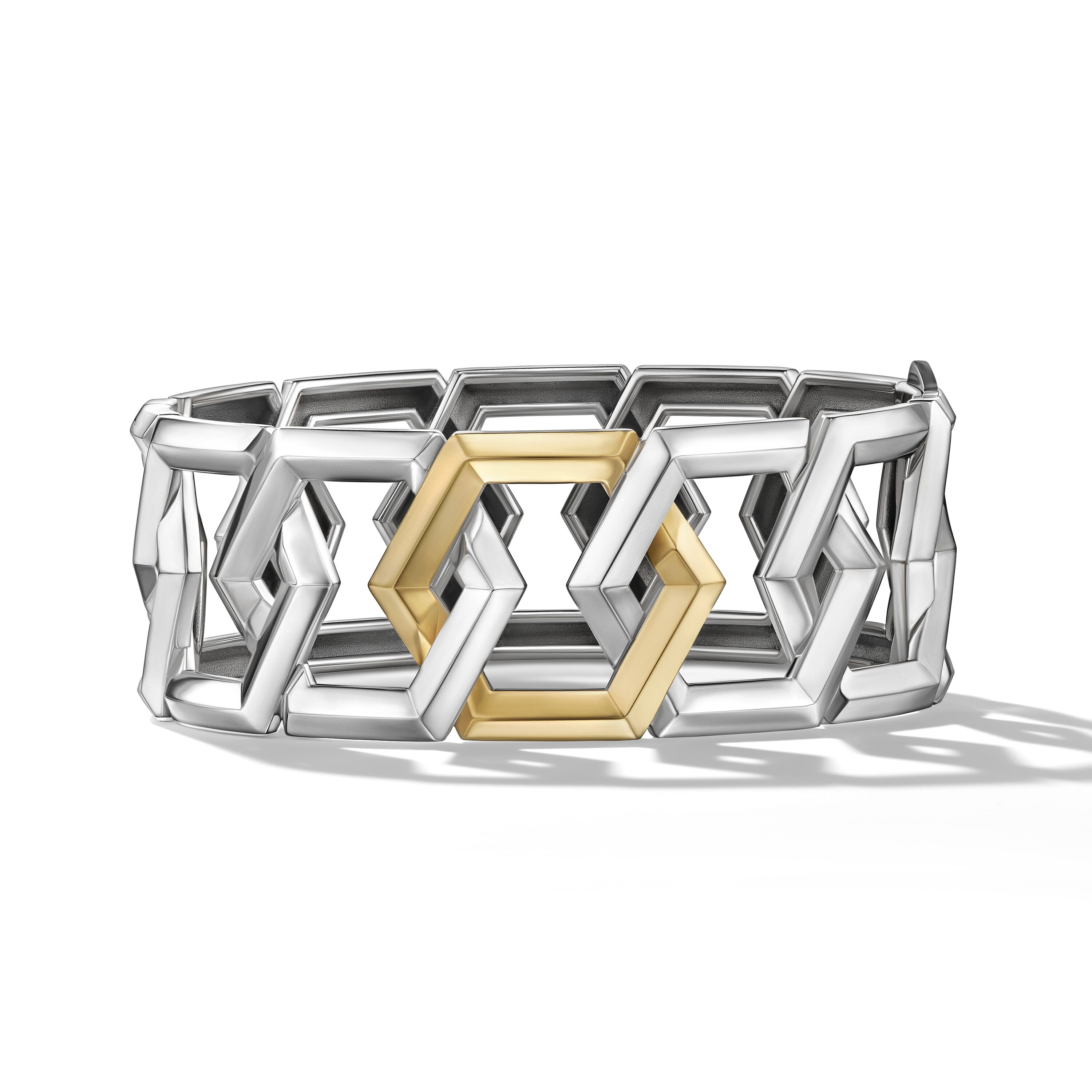 Carlyle™ Bracelet in Sterling Silver with 18K Yellow Gold, 24mm
