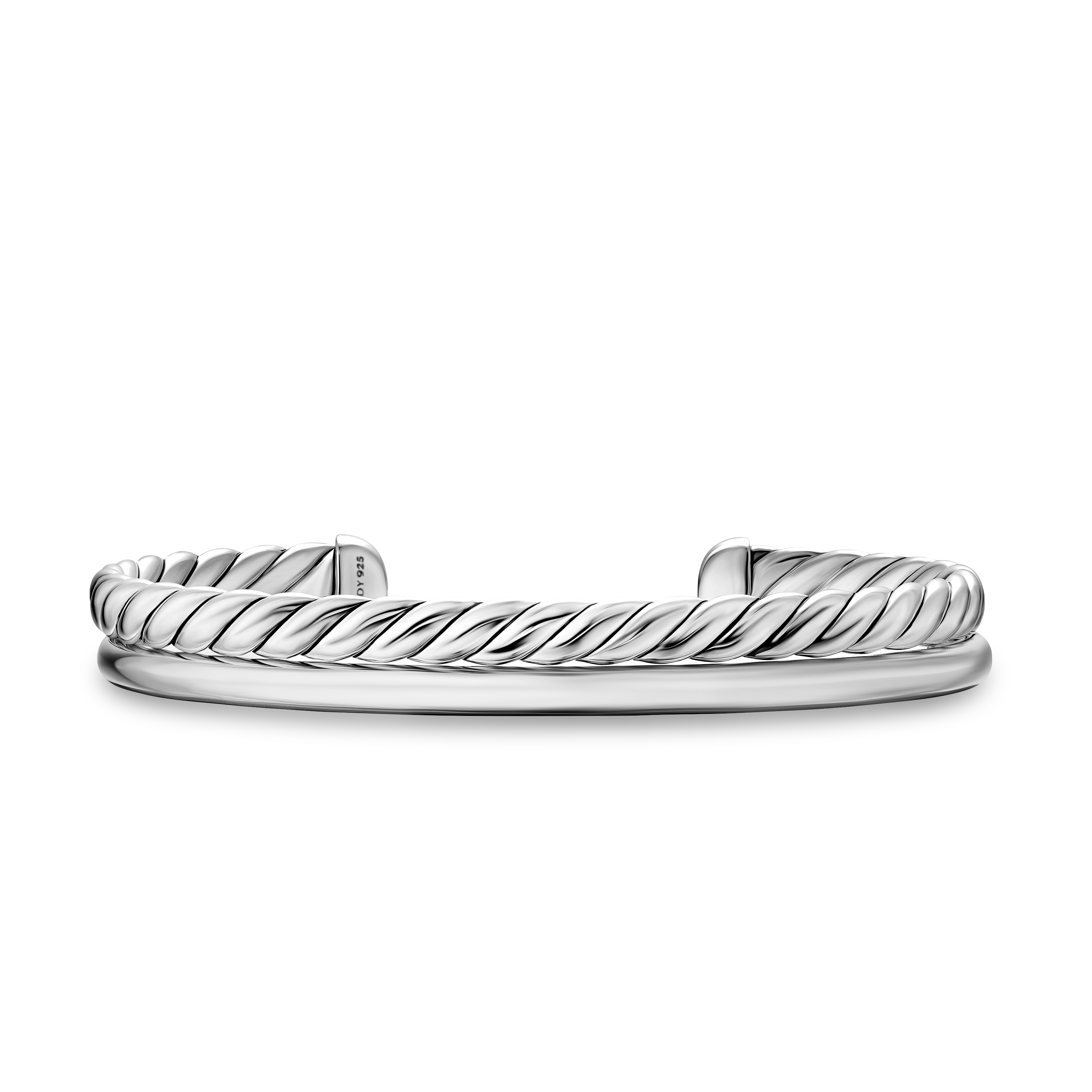 DY Mercer® Two Row Cuff Bracelet in Sterling Silver, 8mm
