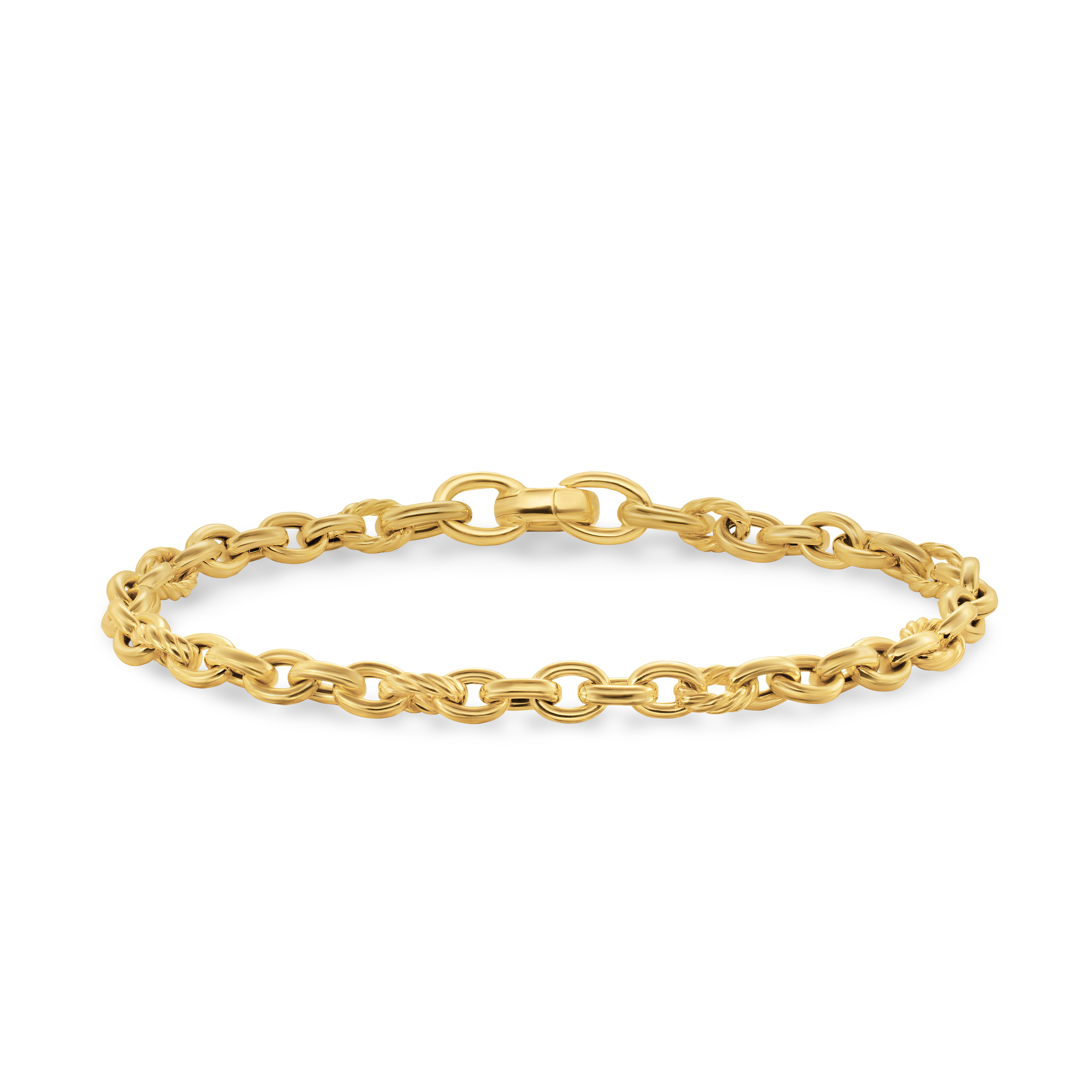 DY Mercer® Petite Chain Bracelet in 18K Yellow Gold, 4.5mm