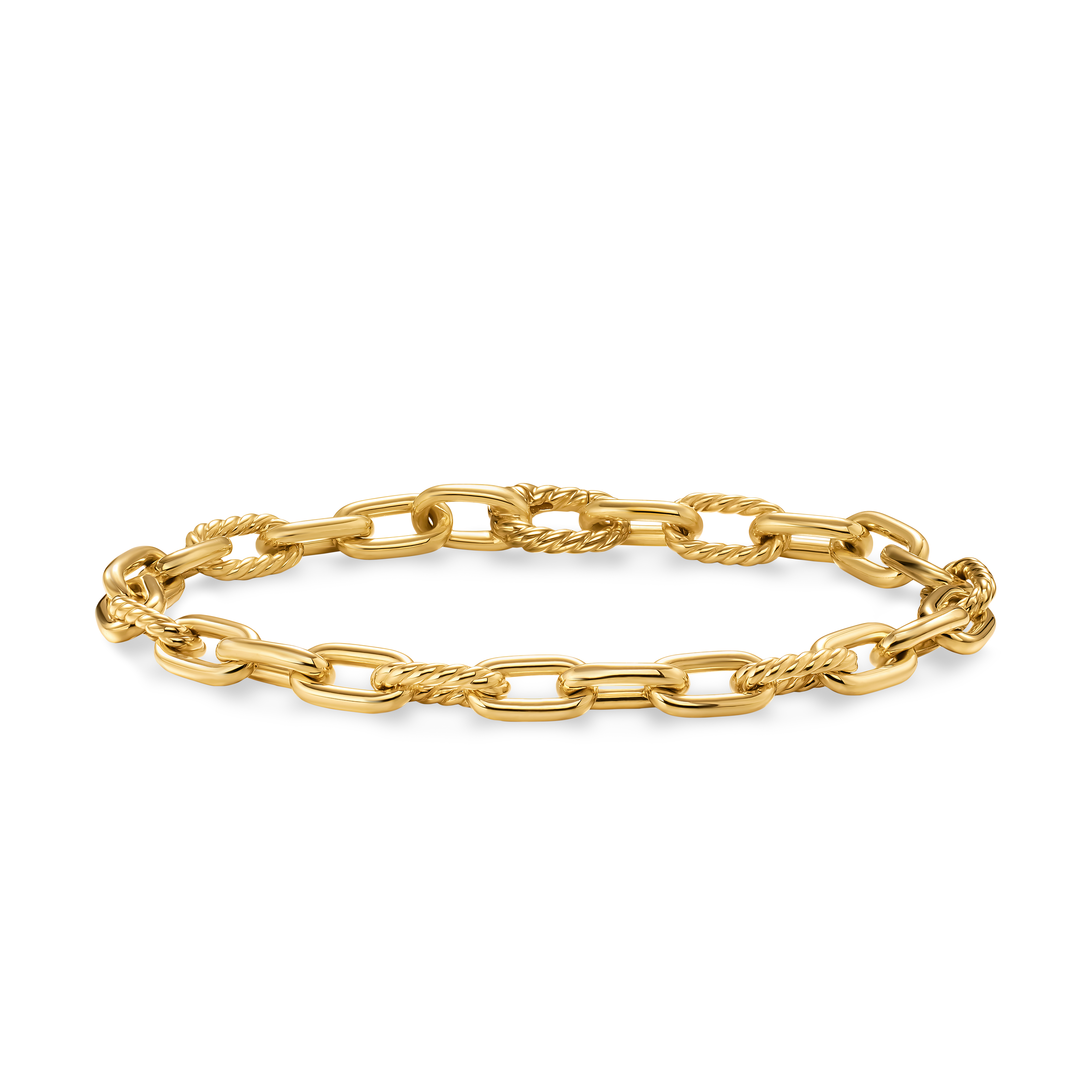 DY Madison® Chain Bracelet in 18K Yellow Gold, 6mm