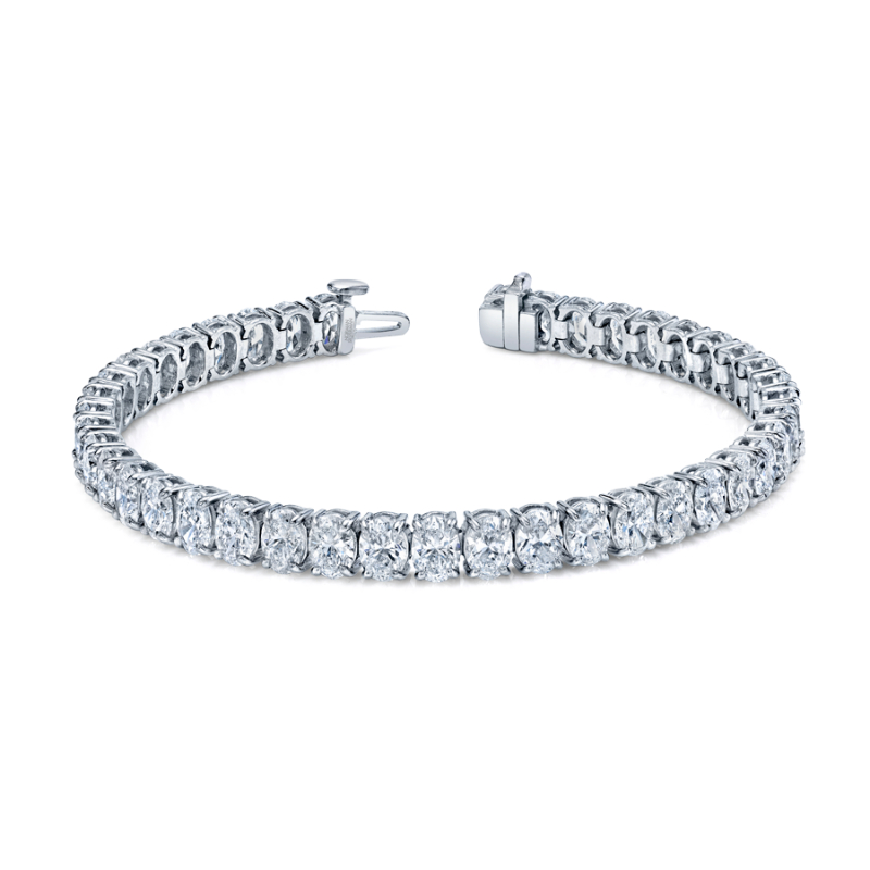 Oval Shape Straight Line Bracelet