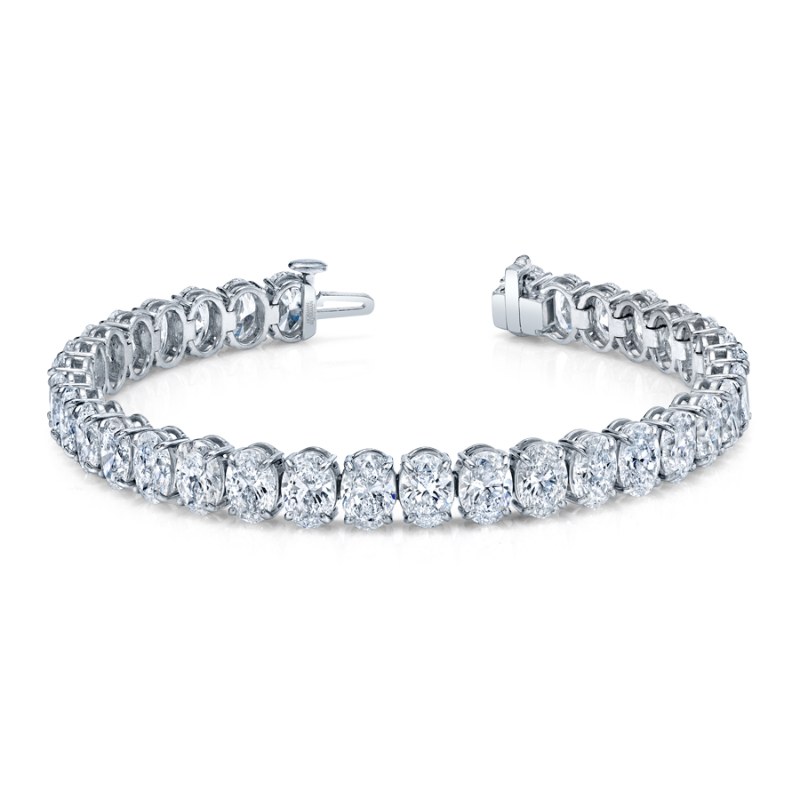 Oval Shape Straight Line Bracelet