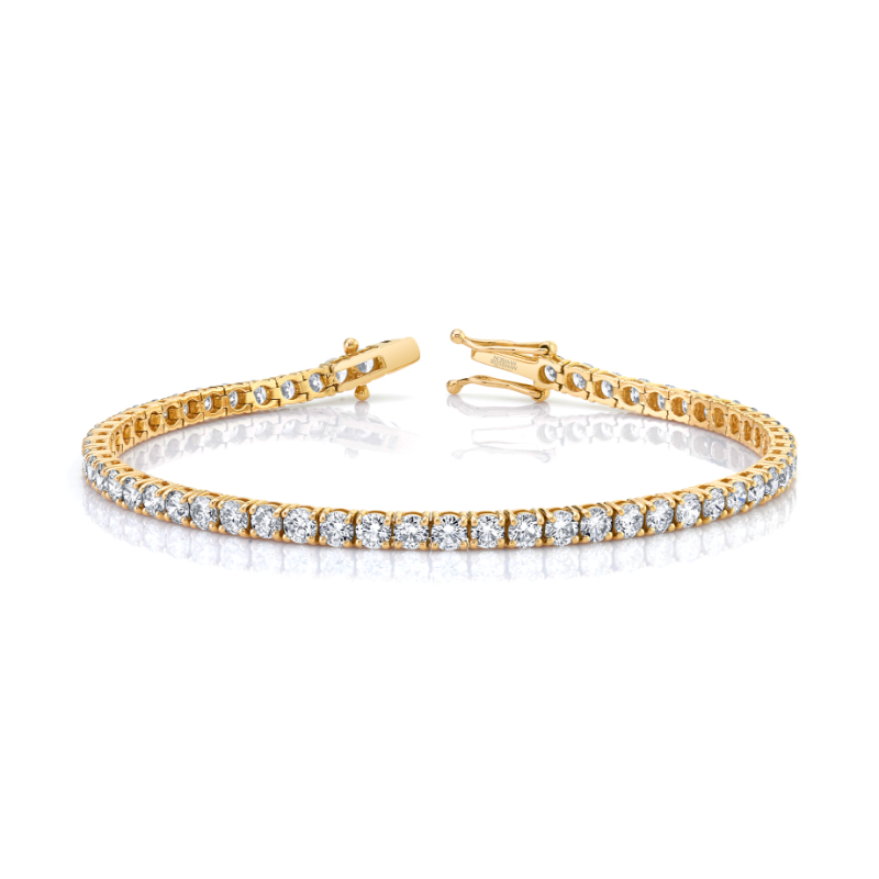 Norman Silverman Signature Tennis Bracelet in Yellow Gold