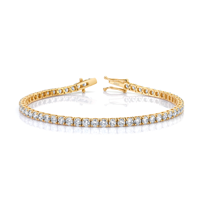 Norman Silverman Signature Tennis Bracelet in Yellow Gold