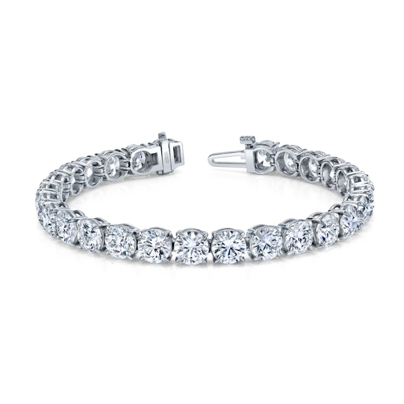 Norman Silverman Signature Tennis Bracelet in Platinum