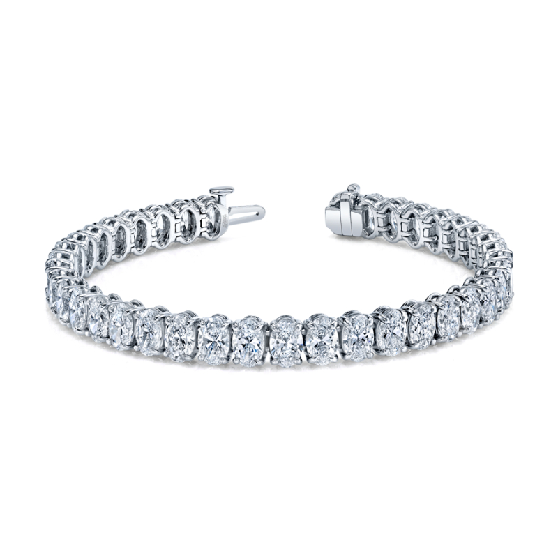 Oval Shape Straight Line Bracelet