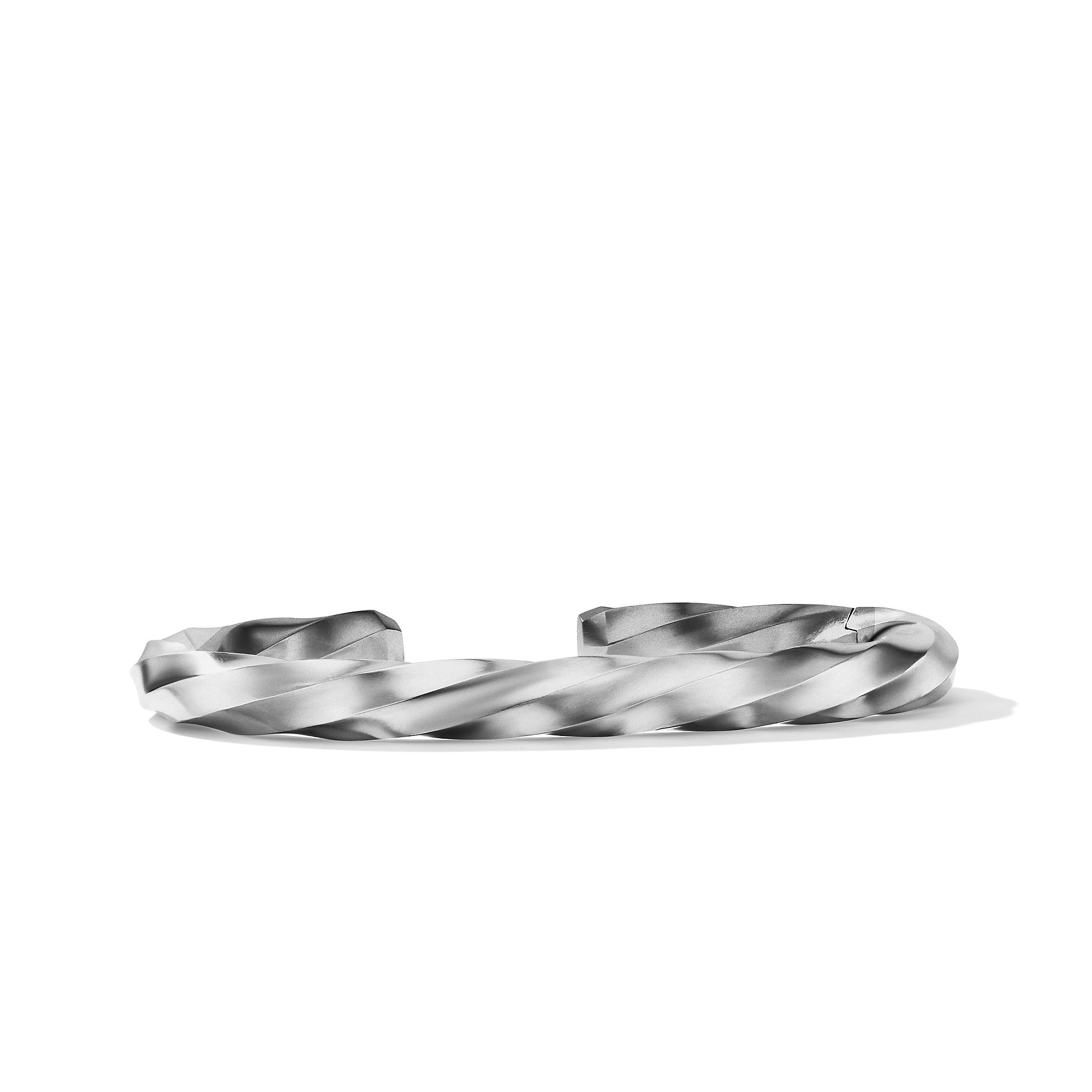 Cable Edge® Cuff Bracelet in Sterling Silver, 8mm