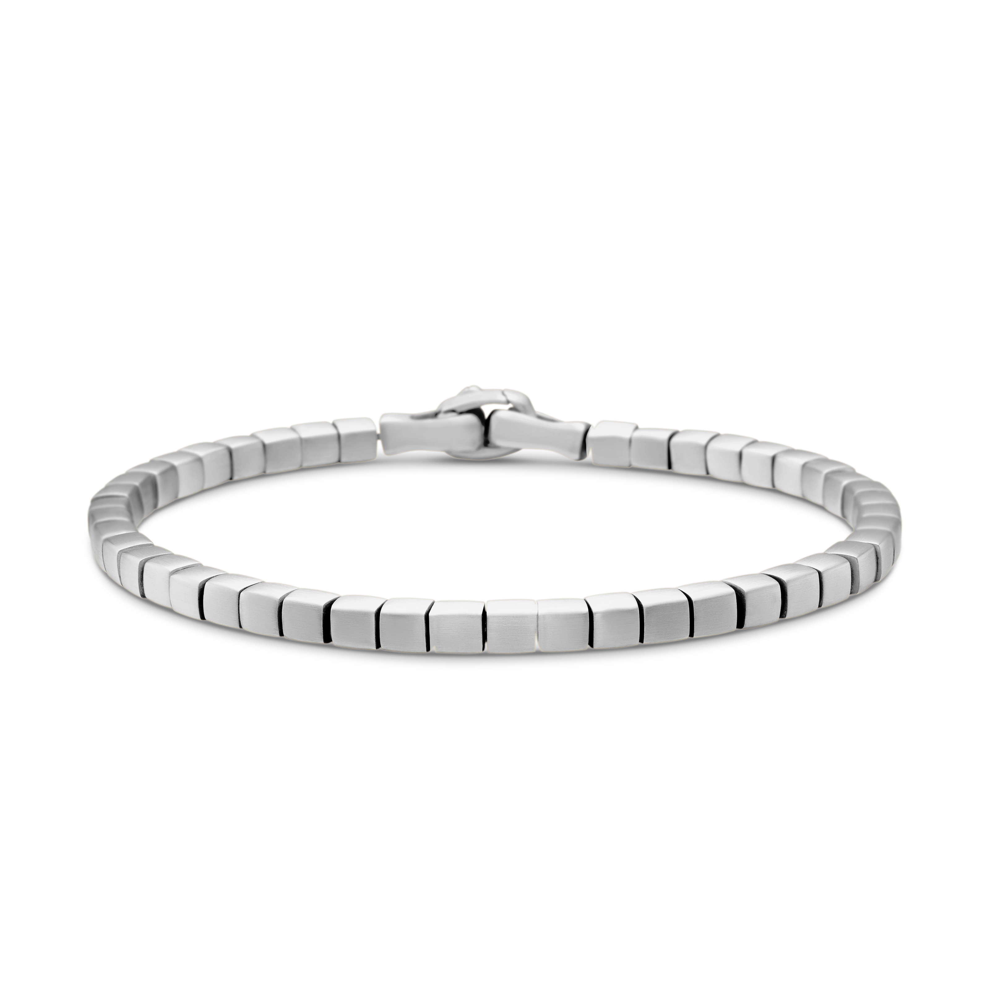 Spiritual Beads Cushion Bracelet in Sterling Silver