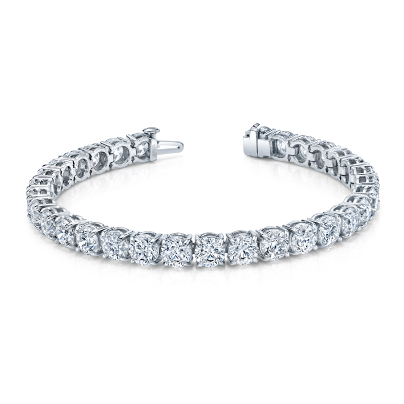 Norman Silverman Signature Tennis Bracelet in White Gold