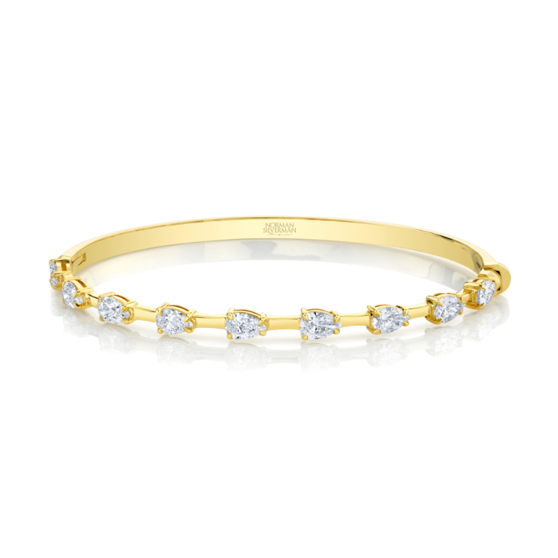 East West Pear Shape Bar Tennis Bracelet