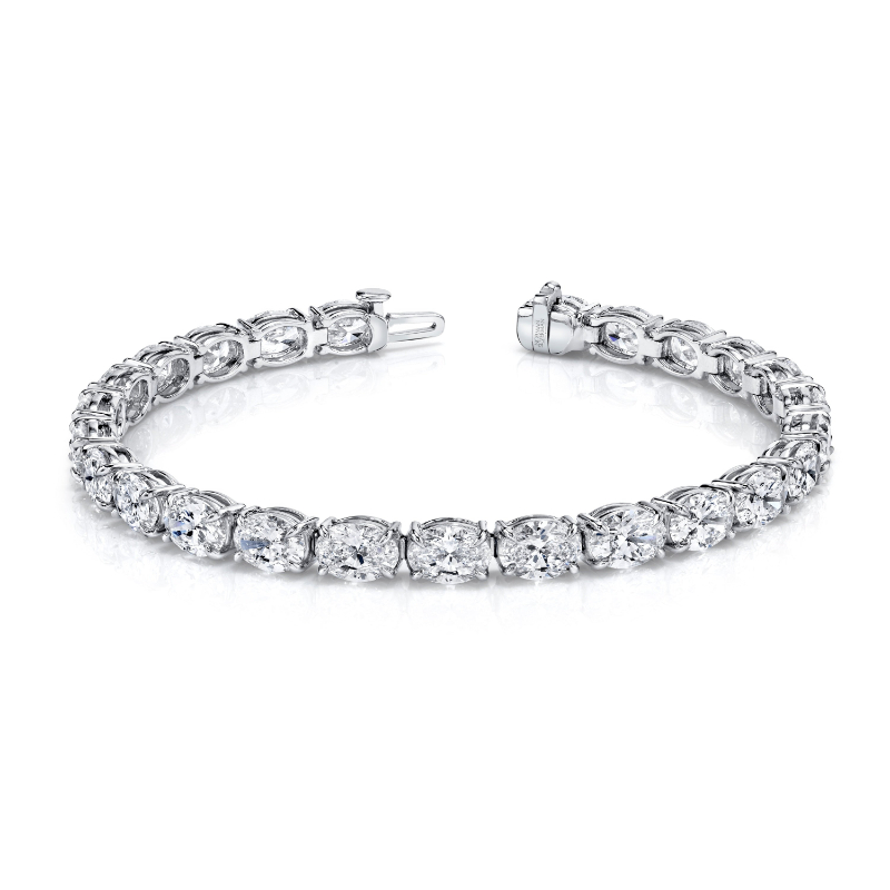 East-West Oval Diamond Bracelet
