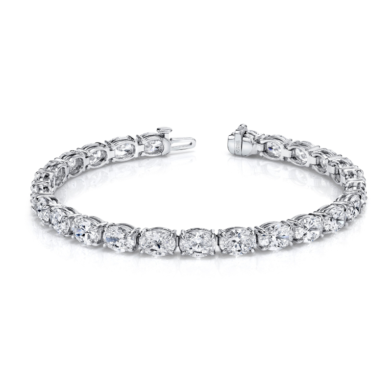 East-West Oval Diamond Bracelet