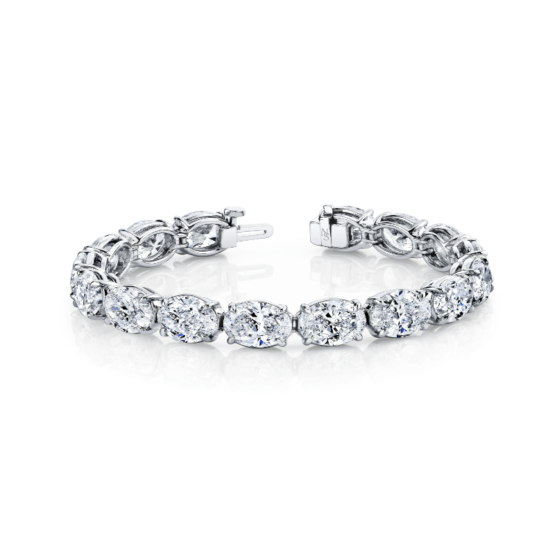 32 Carat Oval Cut Diamond Bracelet