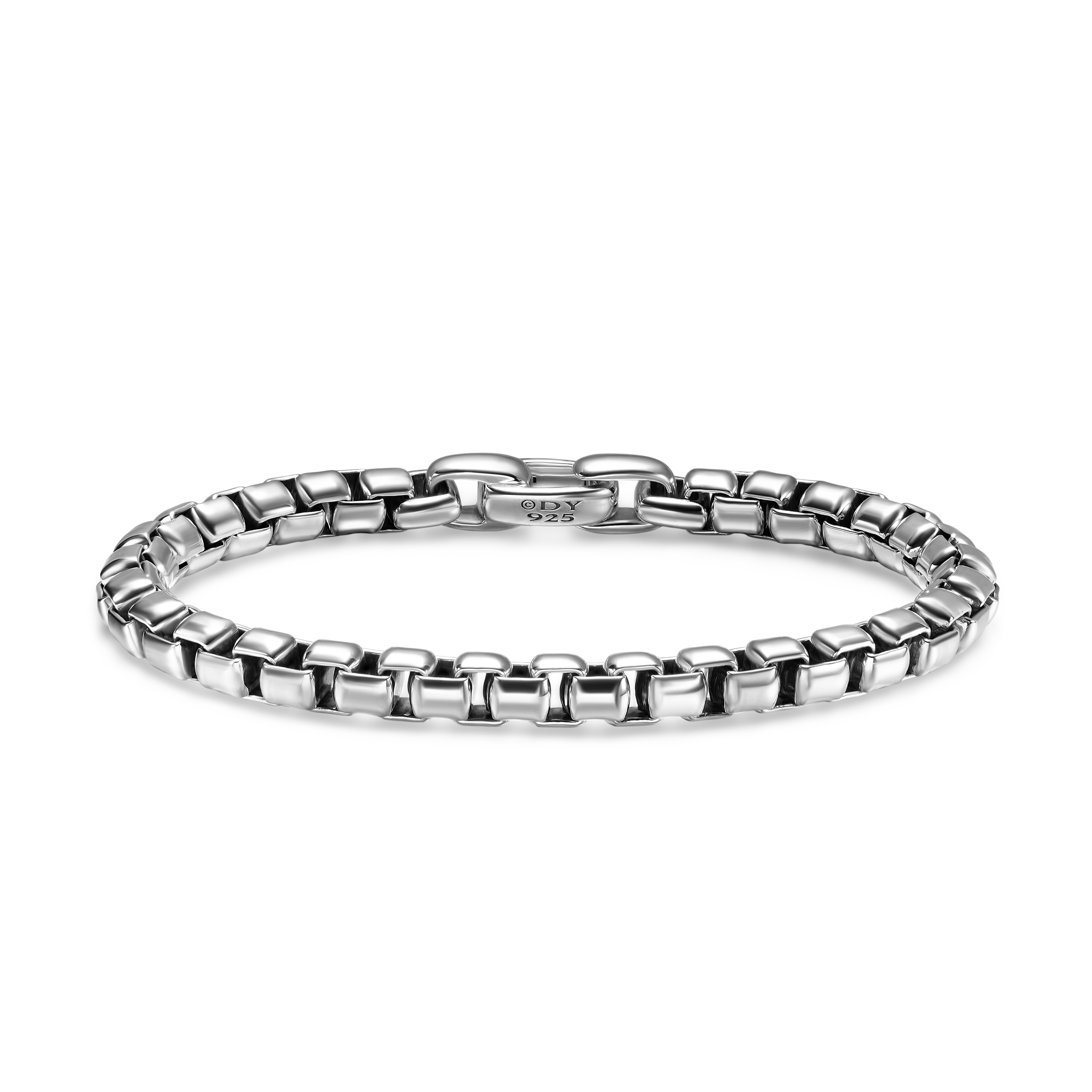 Box Chain Bracelet in Sterling Silver