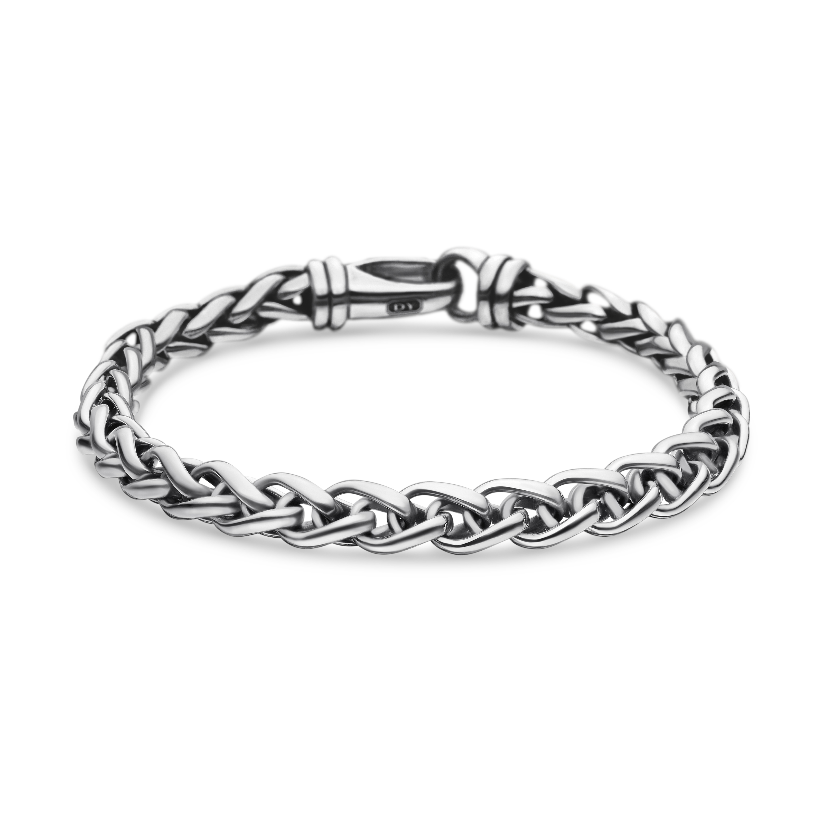 Wheat Chain Bracelet in Sterling Silver, 6mm