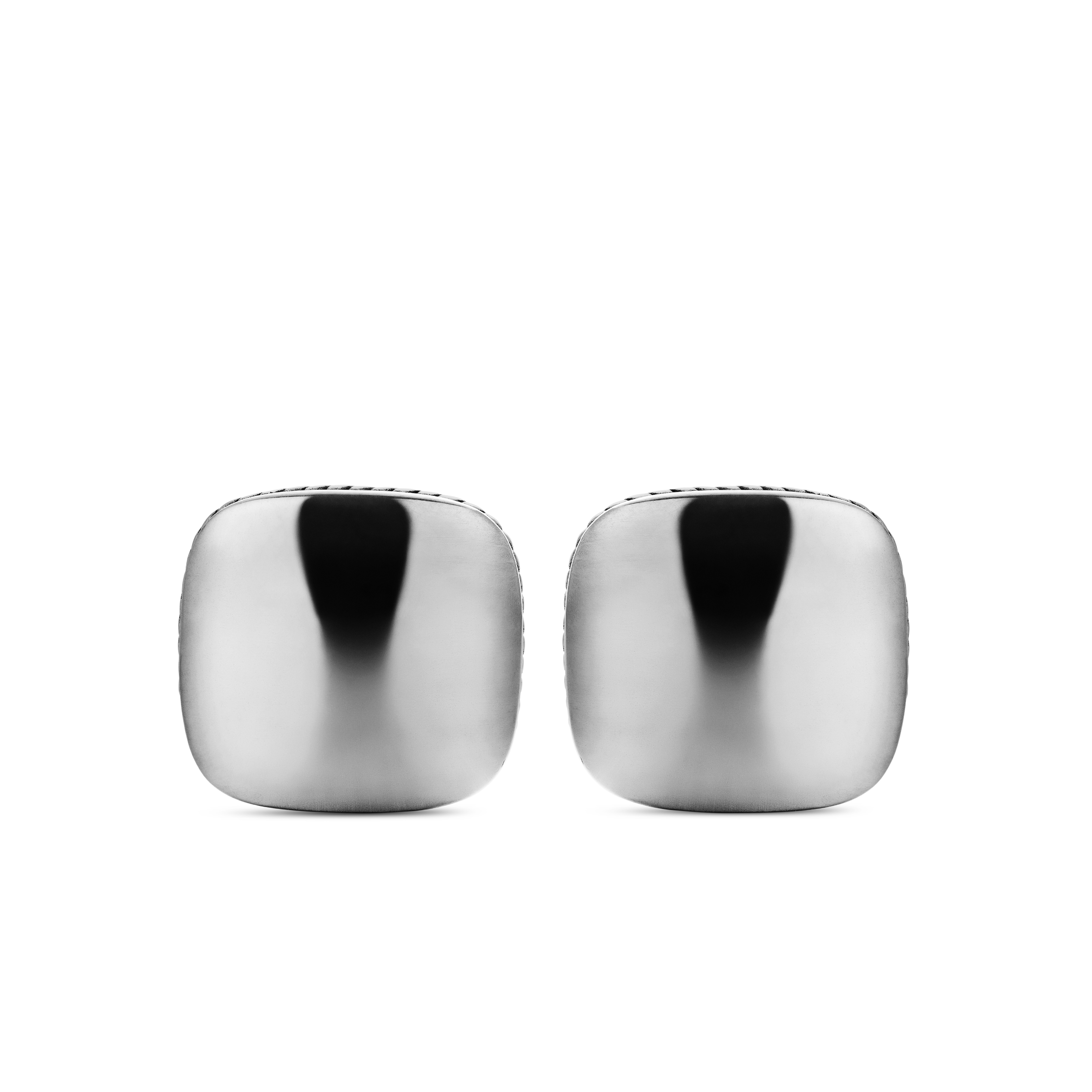 Streamline® Cushion Cufflinks in Sterling Silver, 17mm