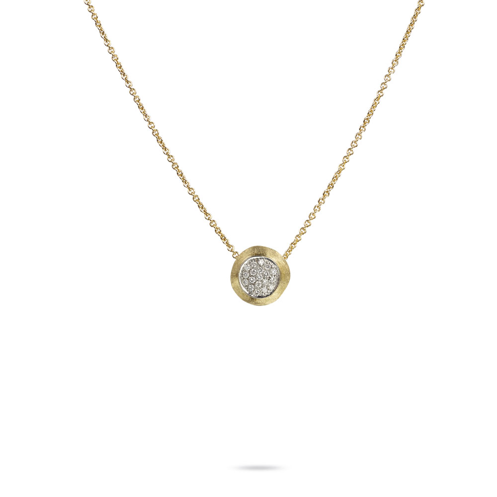 Jaipur Collection 18K Yellow and White Gold Diamond Bead Pendant