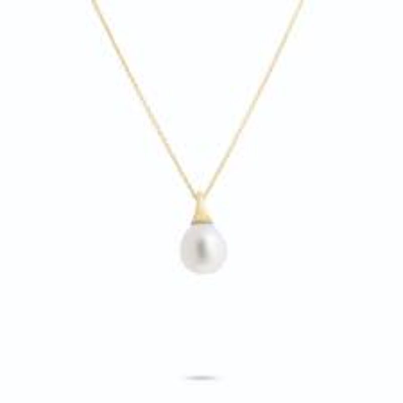Africa Boules Gold and Pearl Pendant