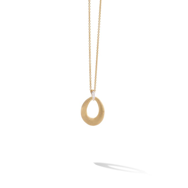 Lucia Gold and Diamond Loop Pendant