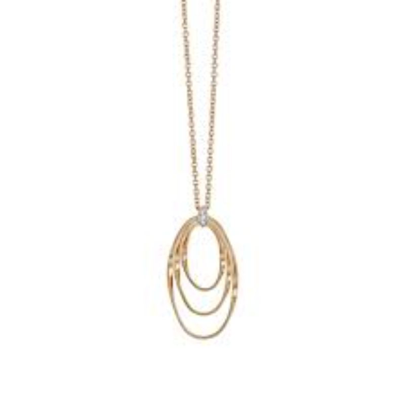 Marrakech Yellow Gold and Diamond Pendant