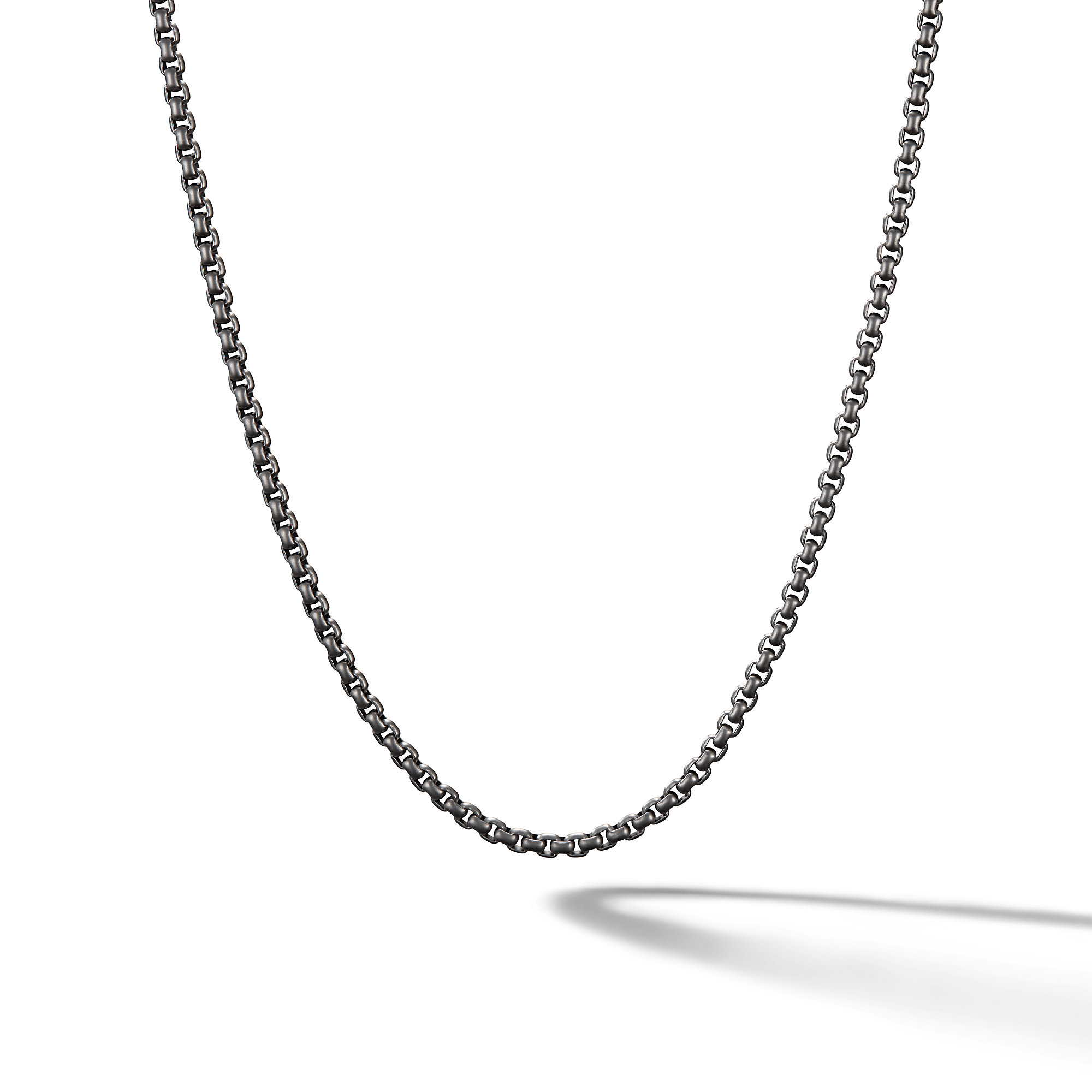 Box Chain Necklace in Stainless Steel, 2.7mm