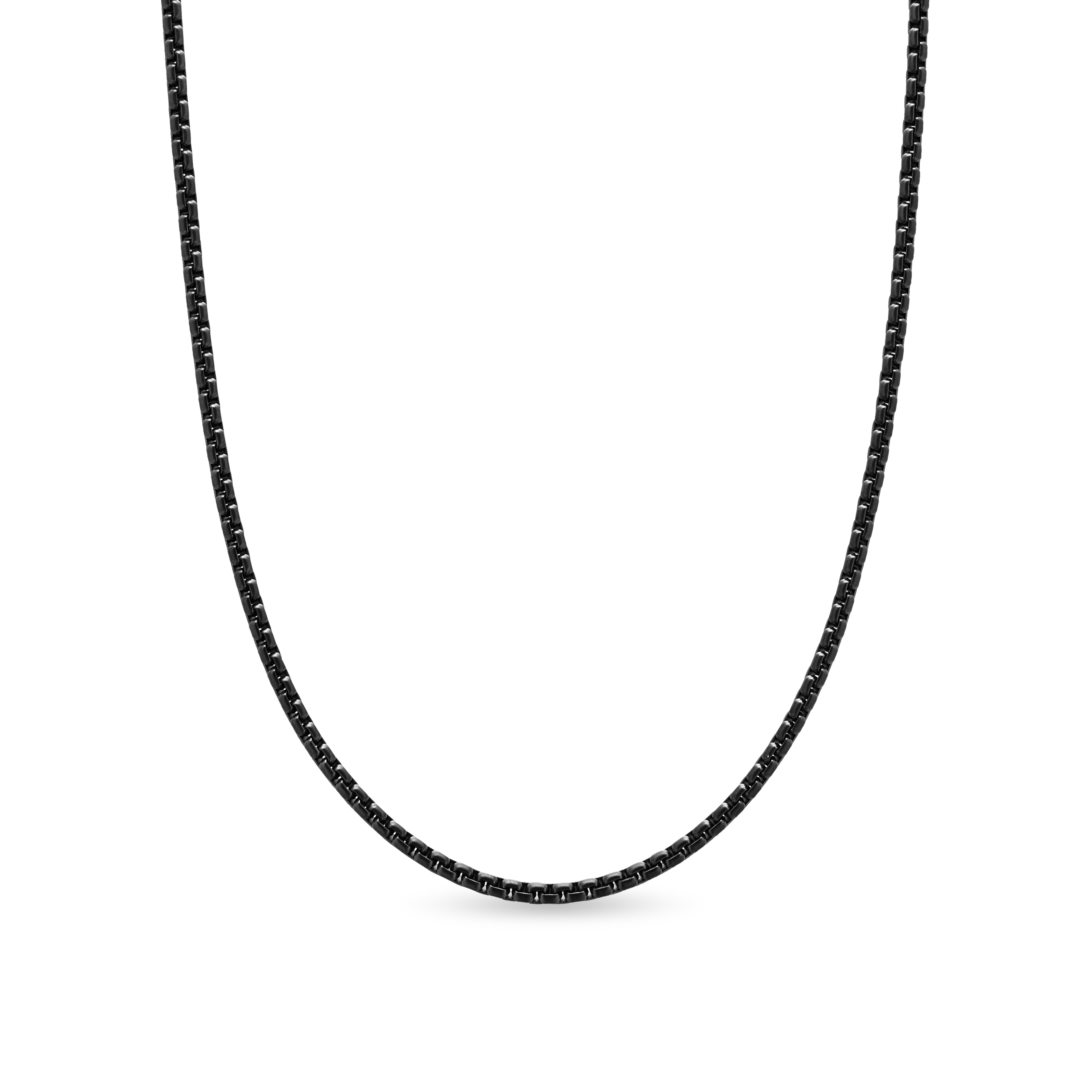 Box Chain Necklace in Stainless Steel, 2.7mm