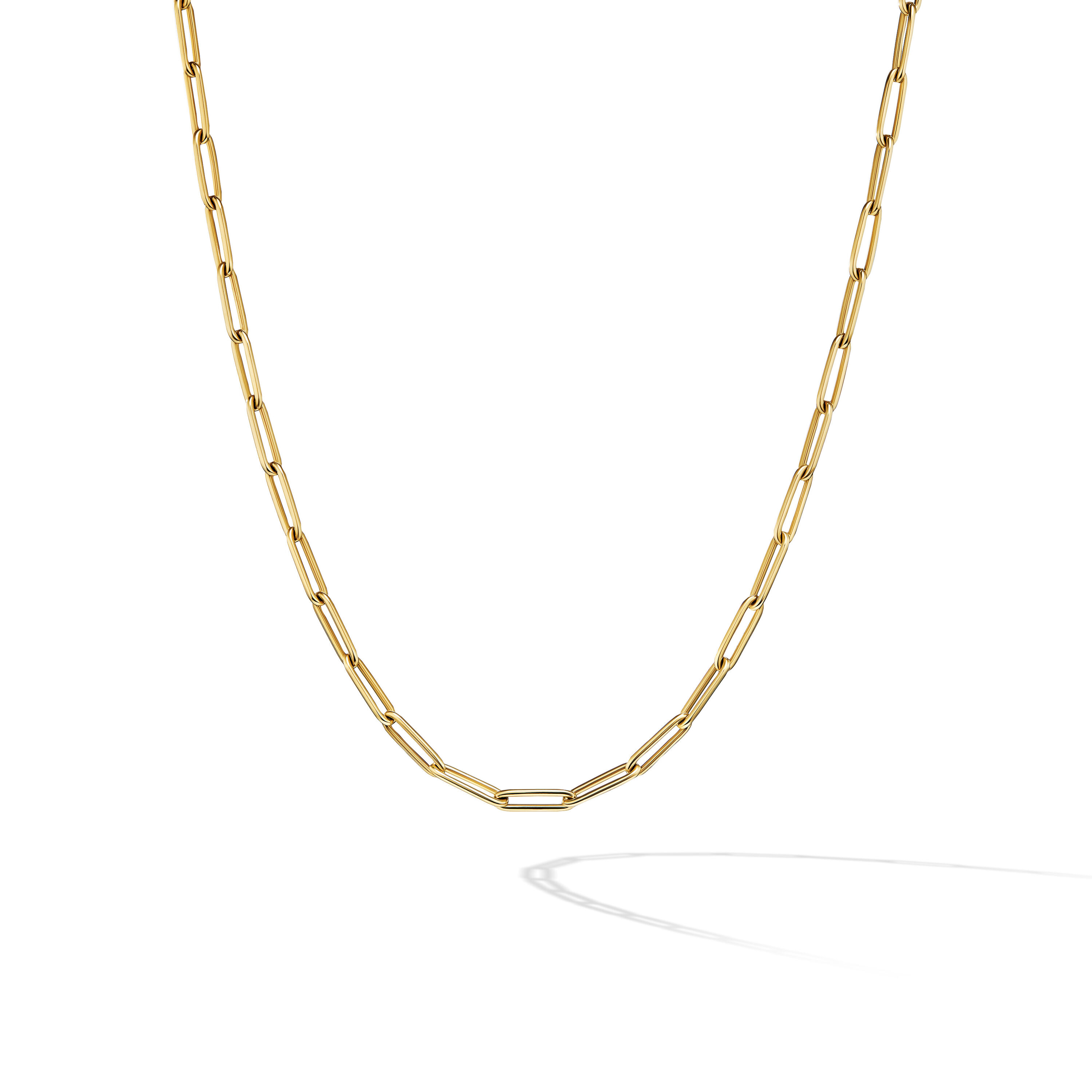 Chain Link Necklace in 18K Yellow Gold, 3.5mm
