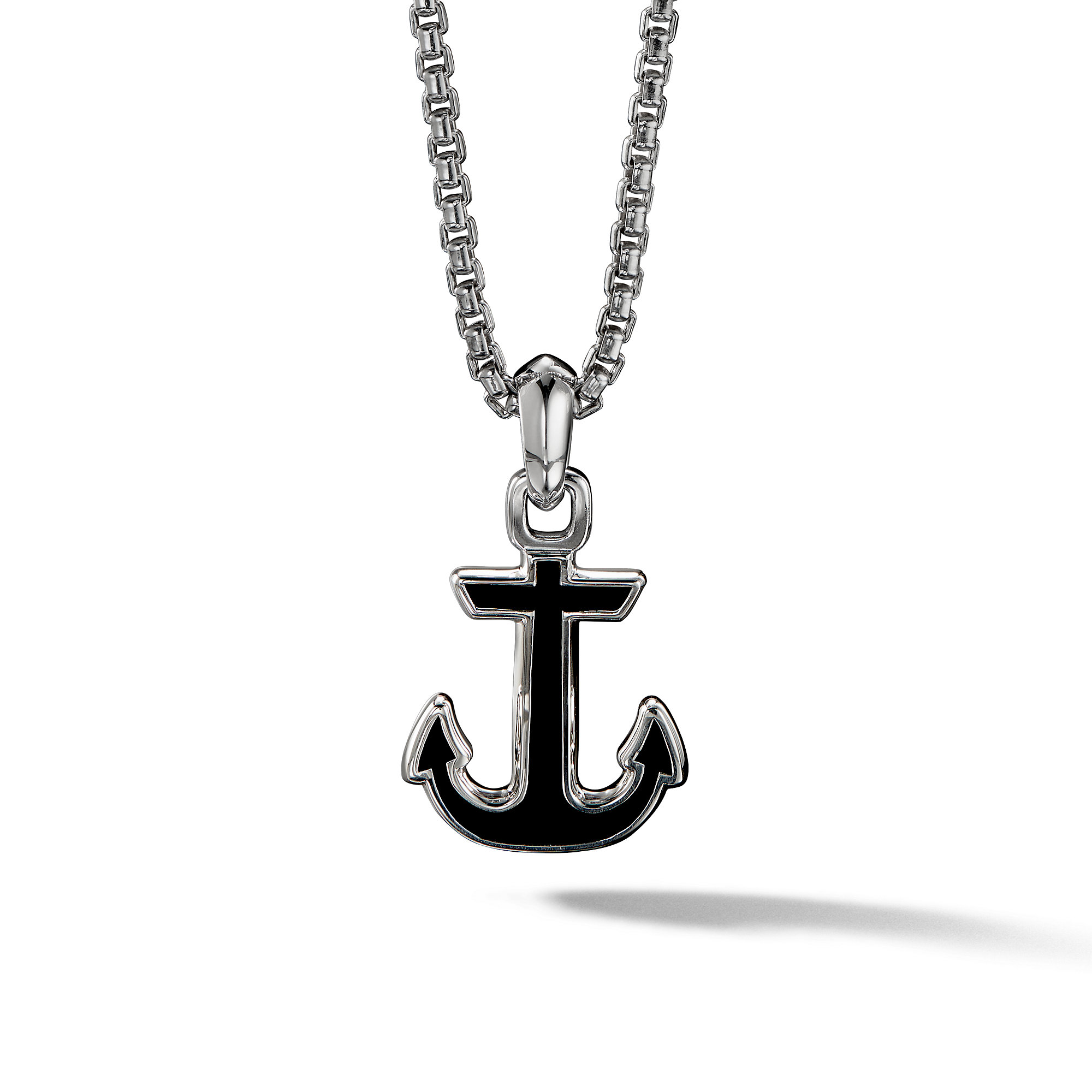 Maritime® Anchor Amulet with Black Onyx