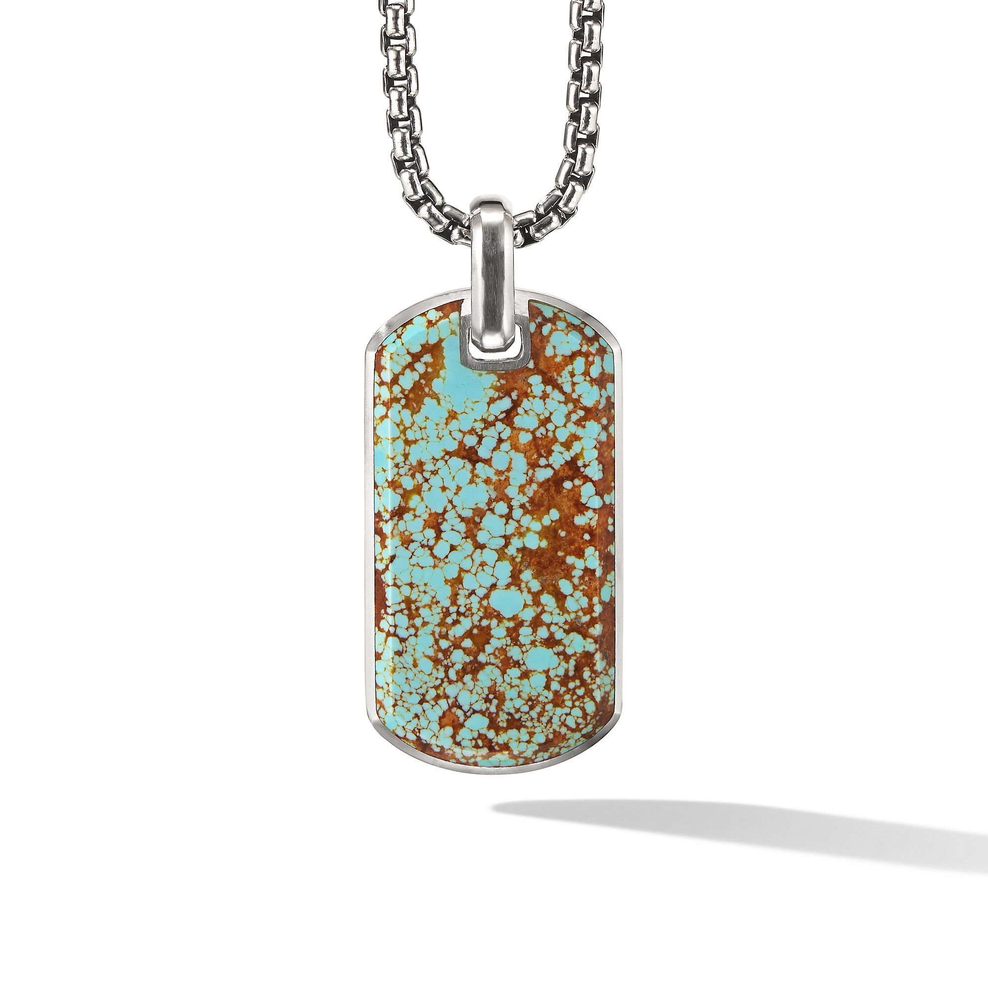 Streamline® Tag in Sterling Silver with Turquoise