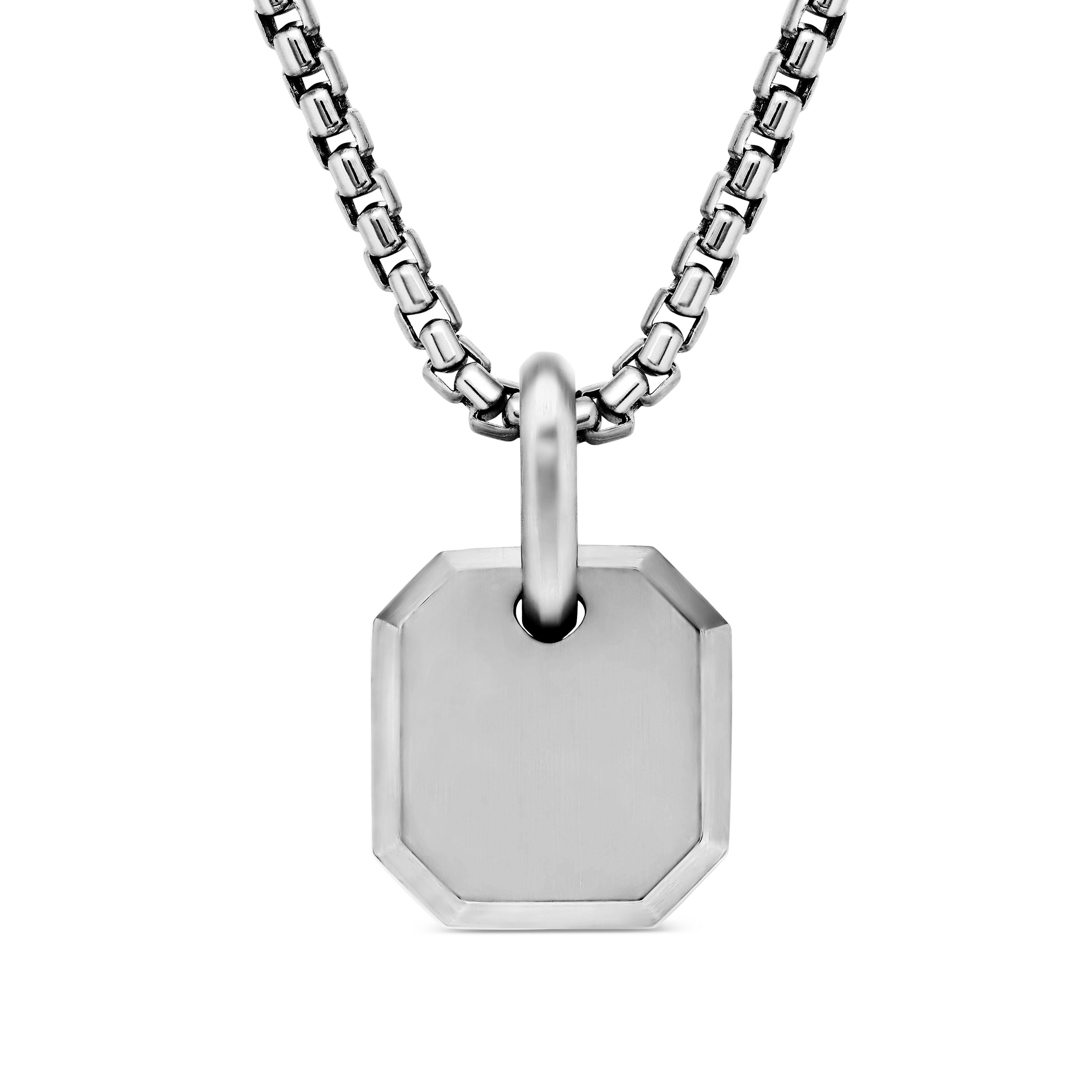 Octagonal Amulet in Sterling Silver, 15mm