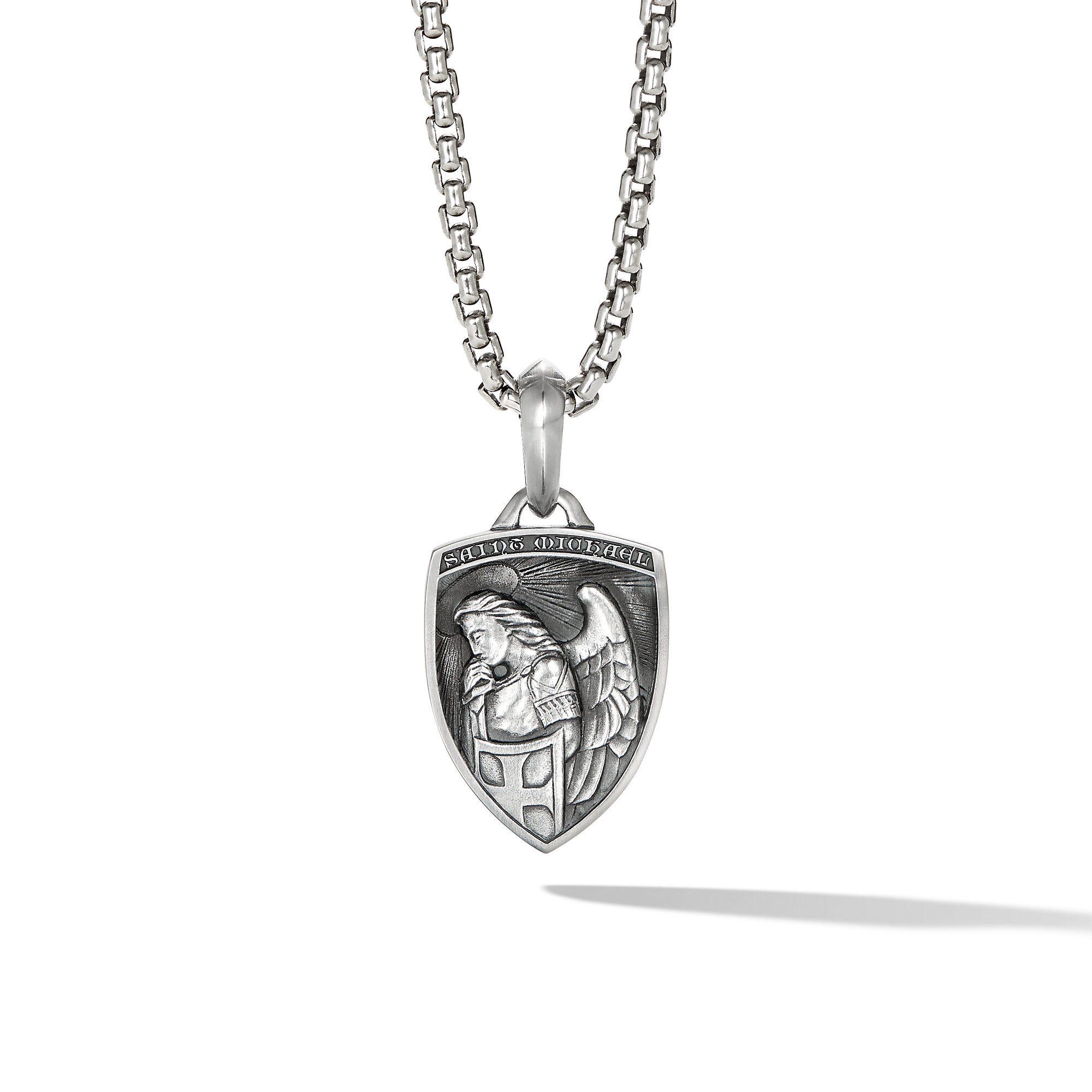 St. Michael Amulet in Sterling Silver