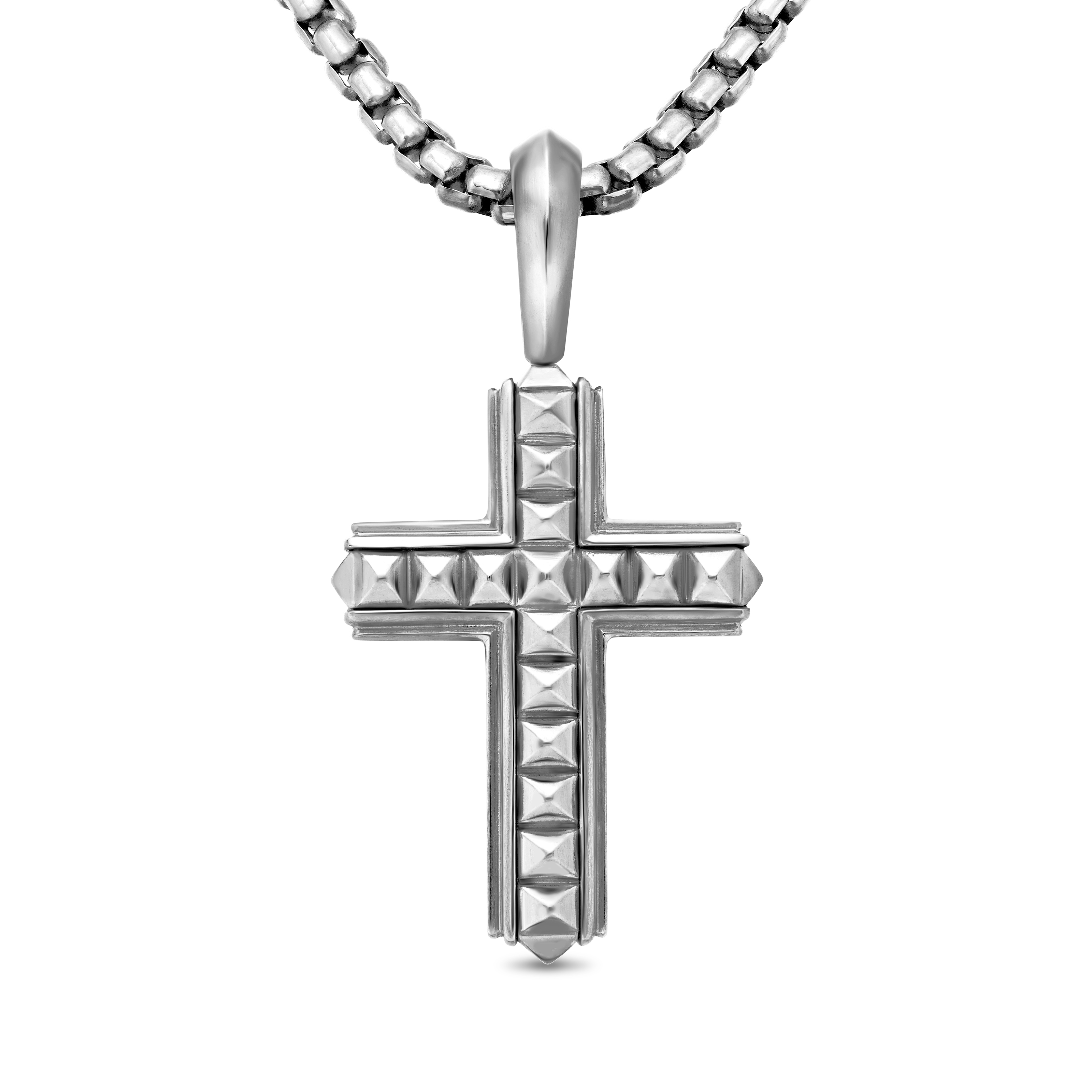 Pyramid Cross in Sterling Silver, 24mm