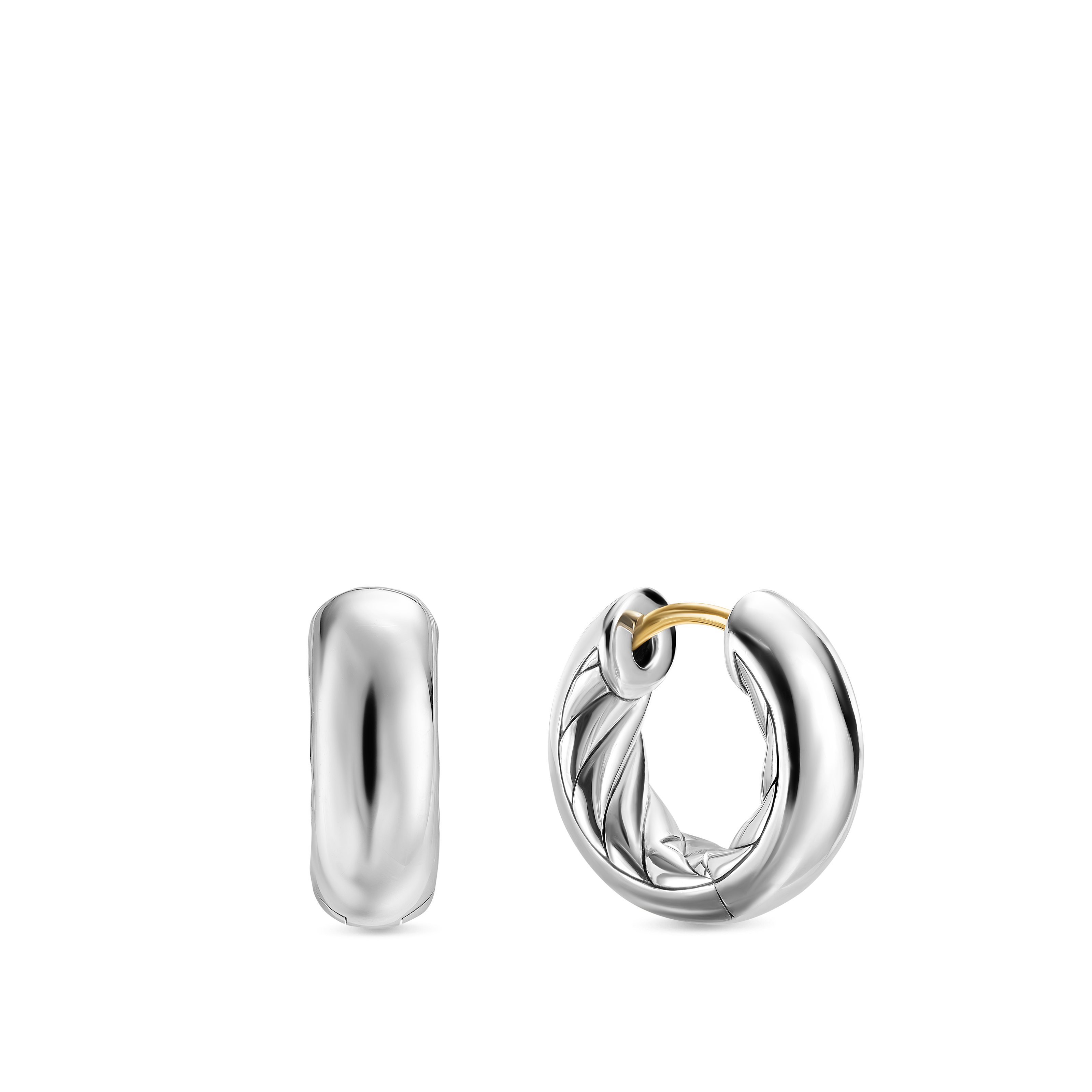 DY MercerÂ® Micro Hoop Earrings in Sterling Silver, 13.4mm